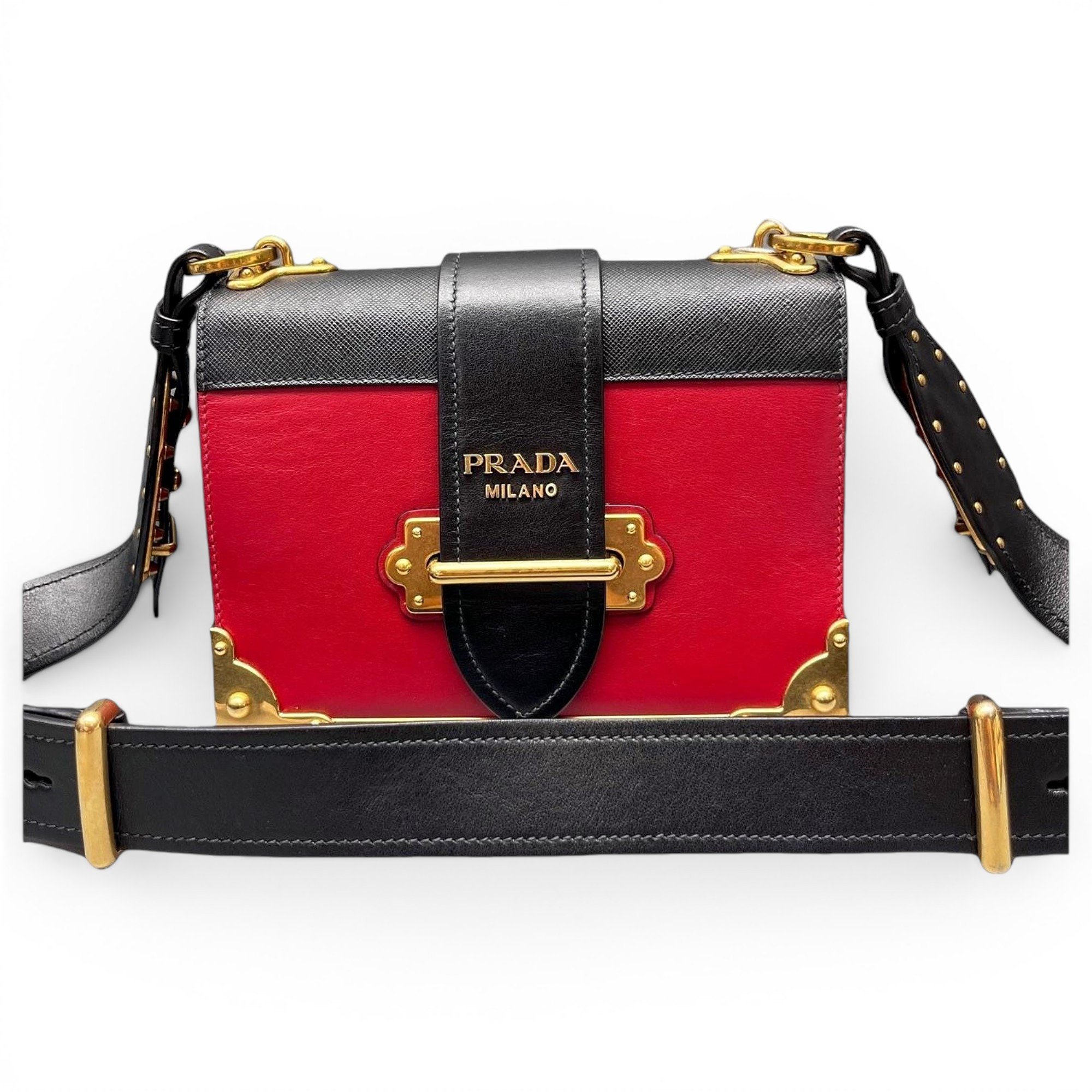 Cahier leather handbag