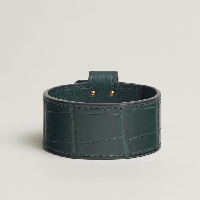Vert Cyprès Kelly Twist Bracelet, Small Model