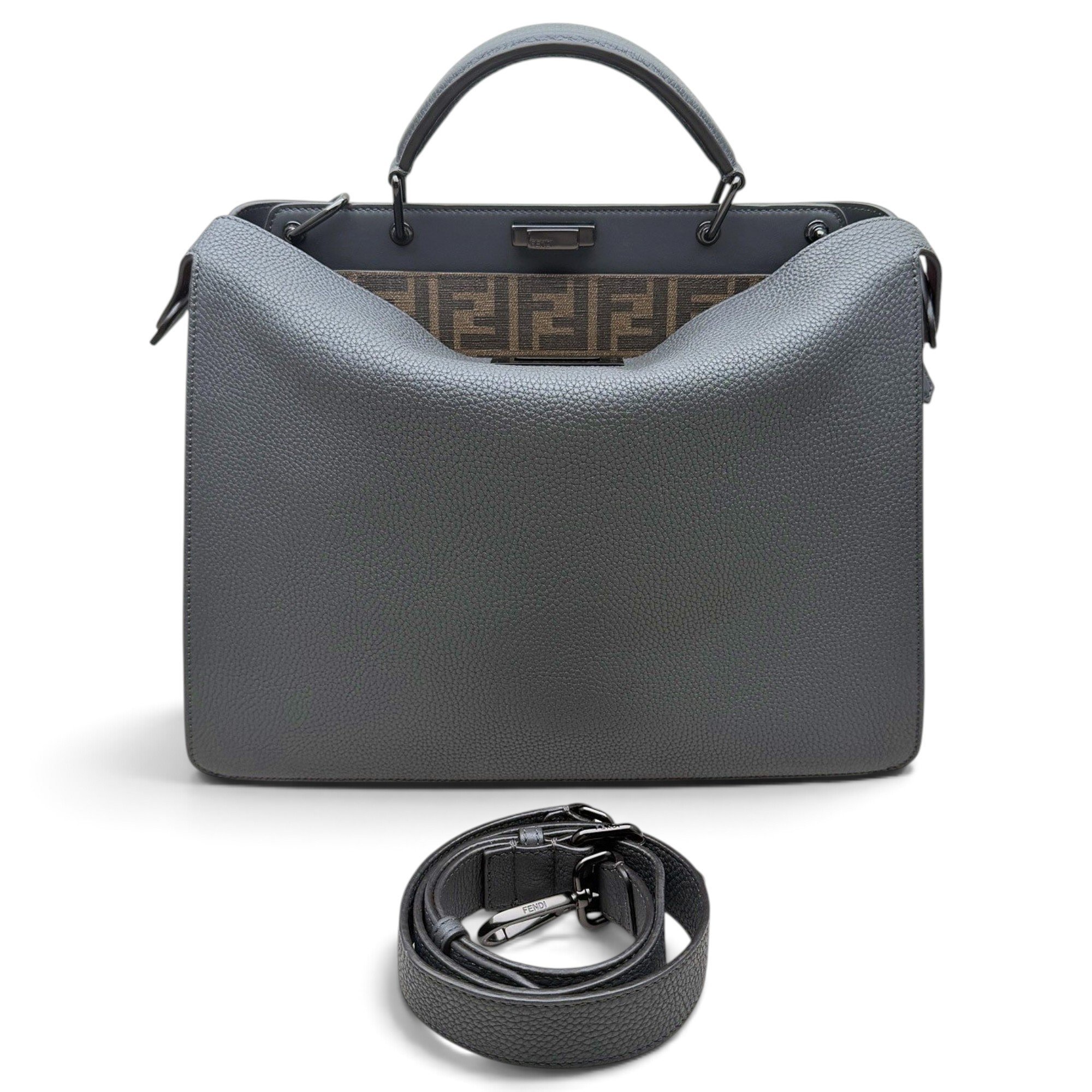Peekaboo leather handbag