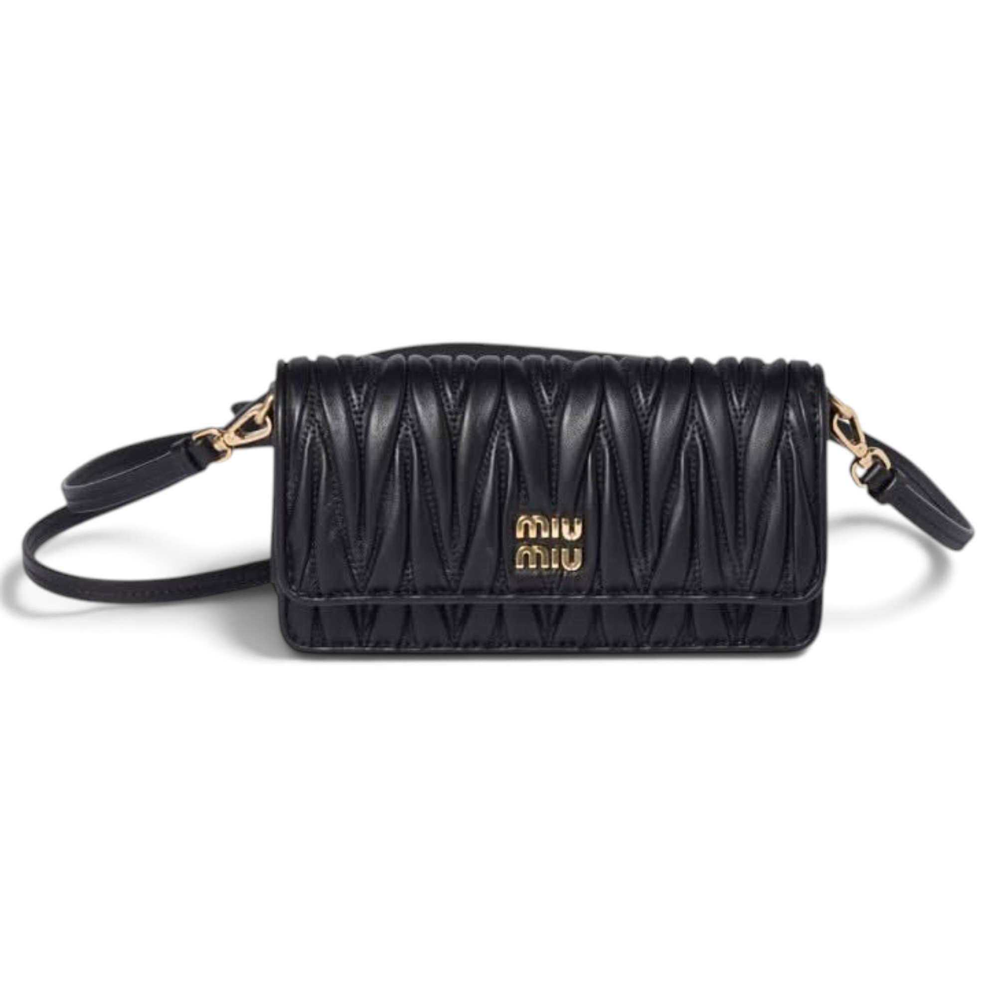 Leather clutch bag