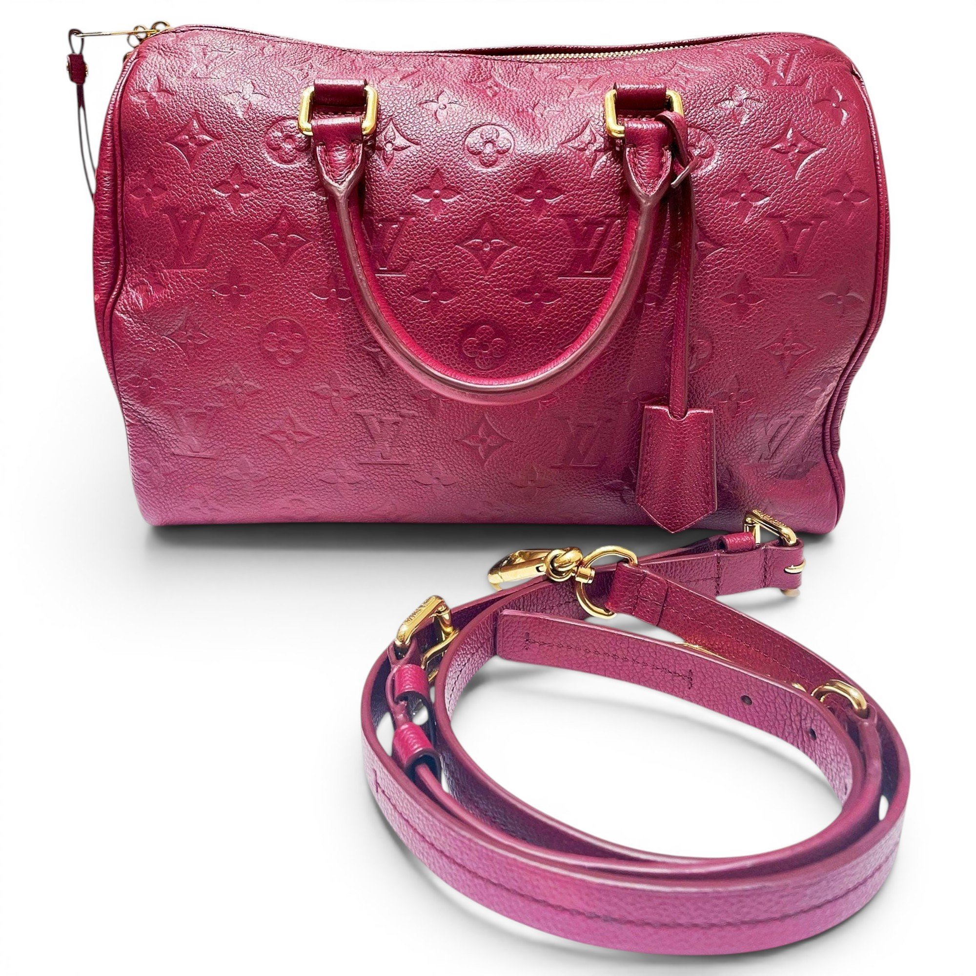 Speedy leather handbag