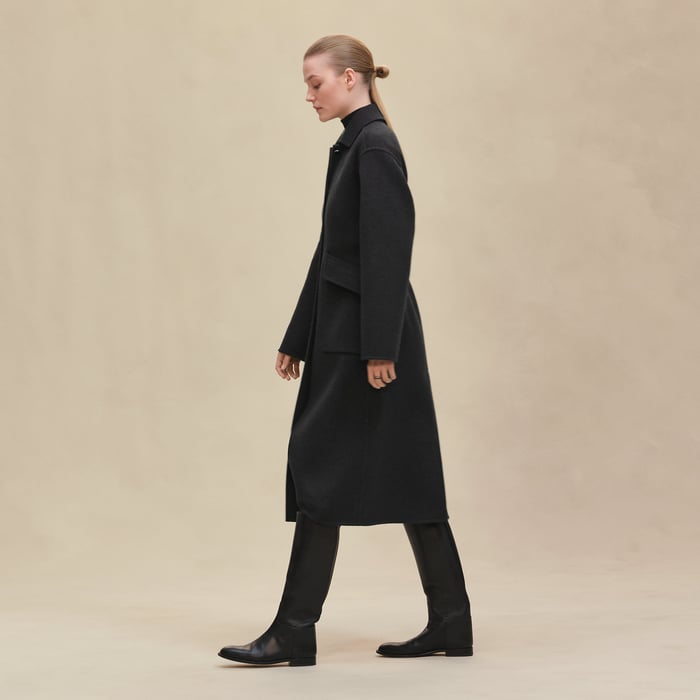 Gris Volcanique Equestrian Long Jacket