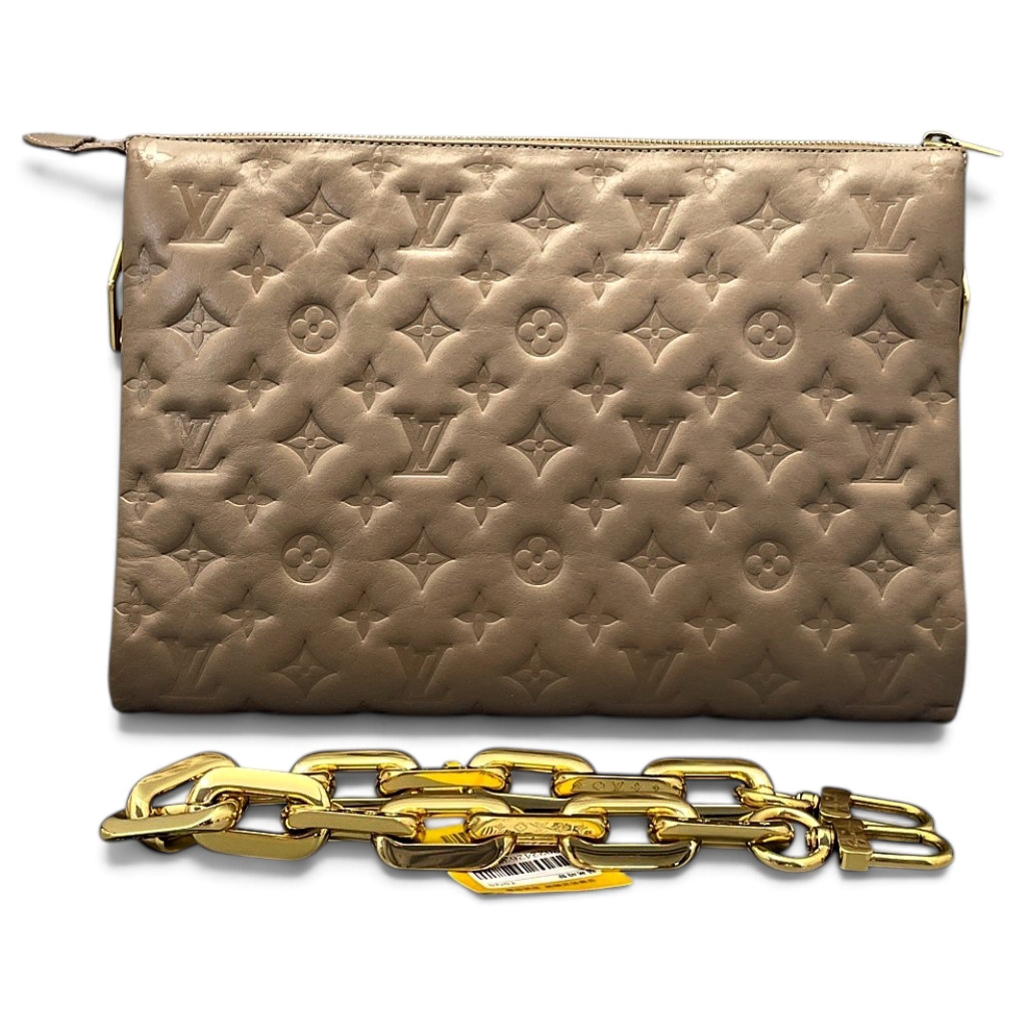 Coussin leather crossbody bag