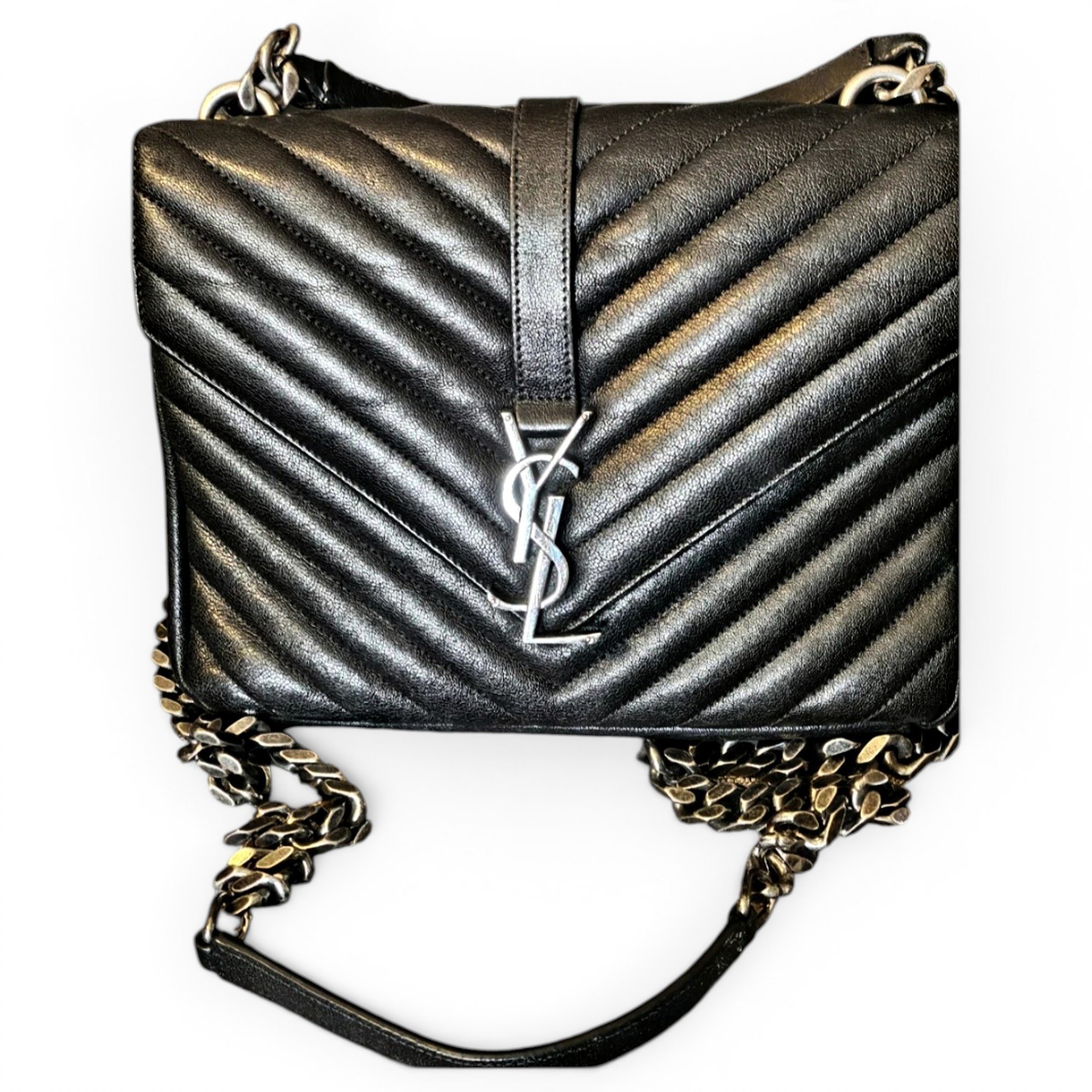 Collége monogramme leather handbag