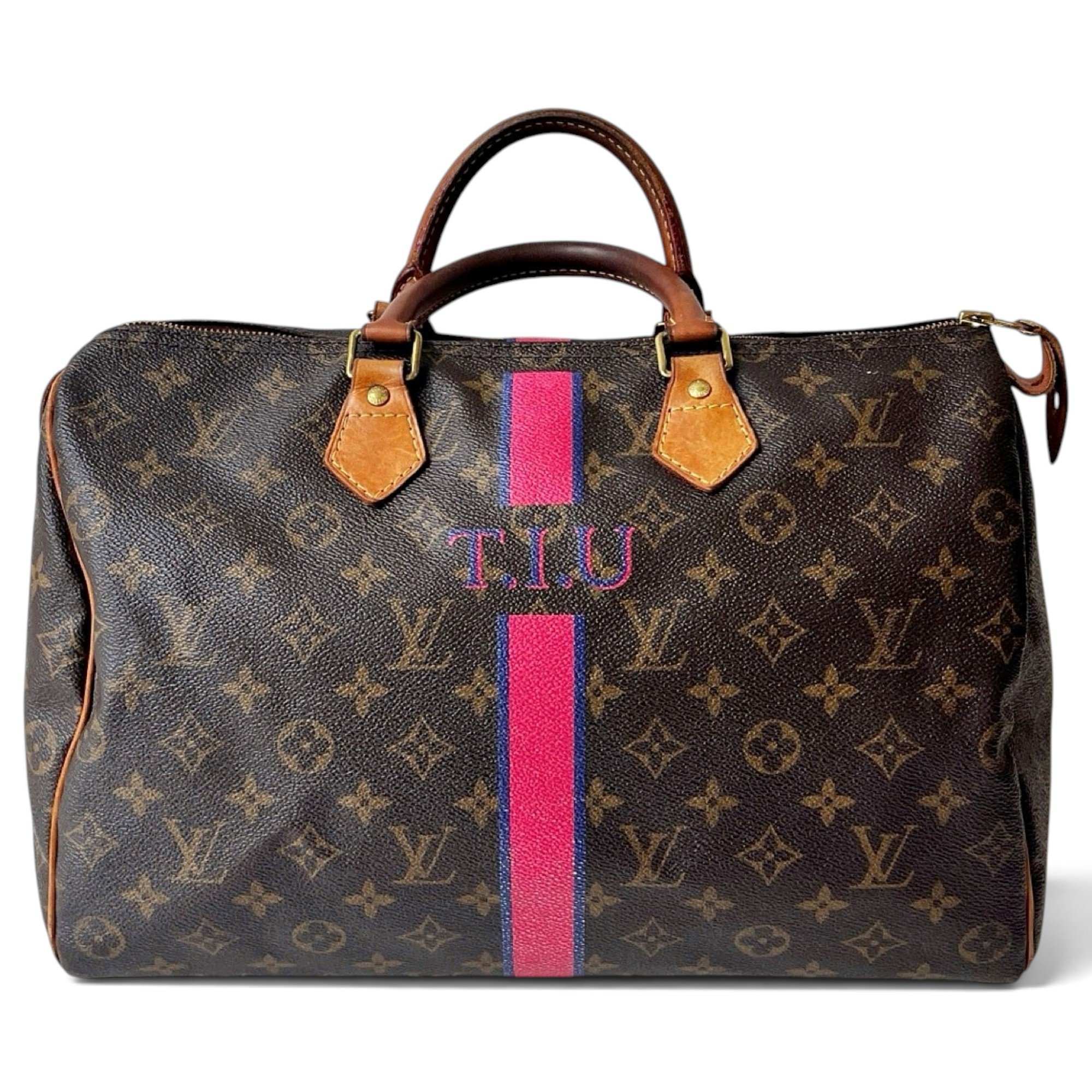 Speedy leather handbag