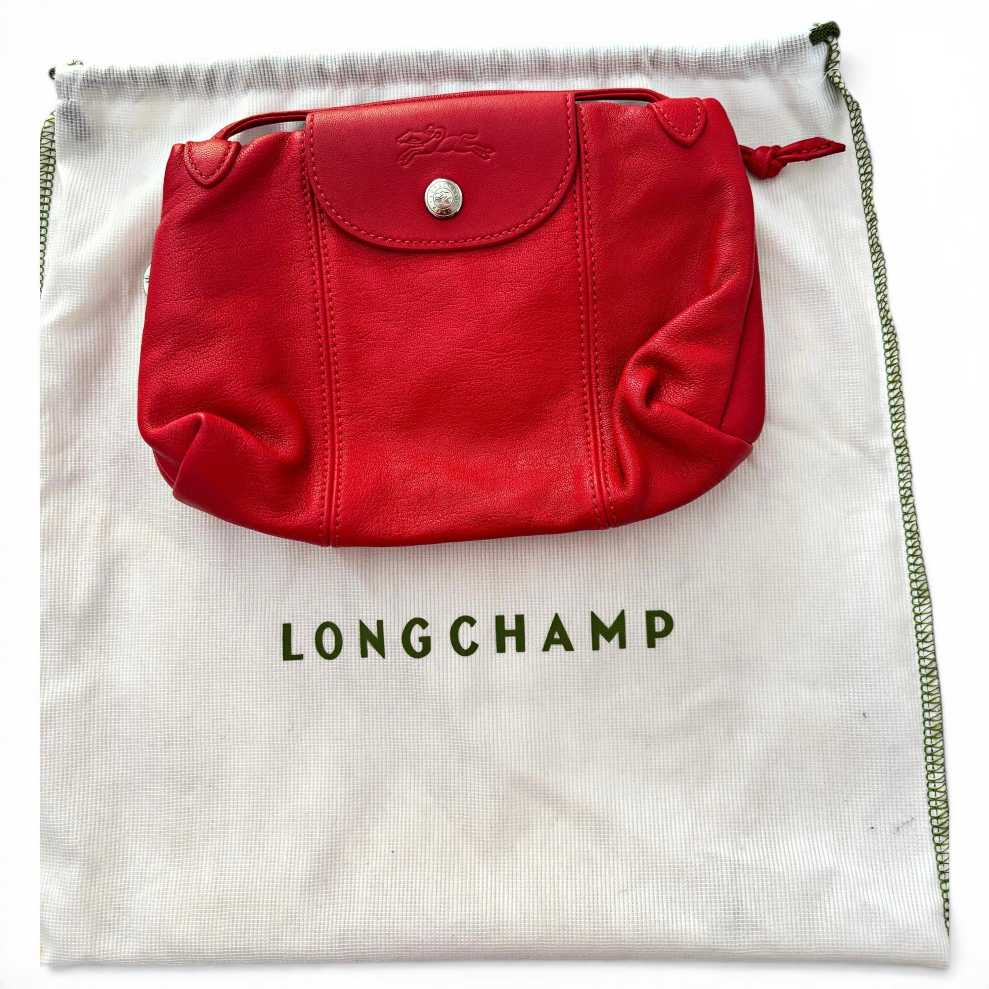 Pliage leather crossbody bag