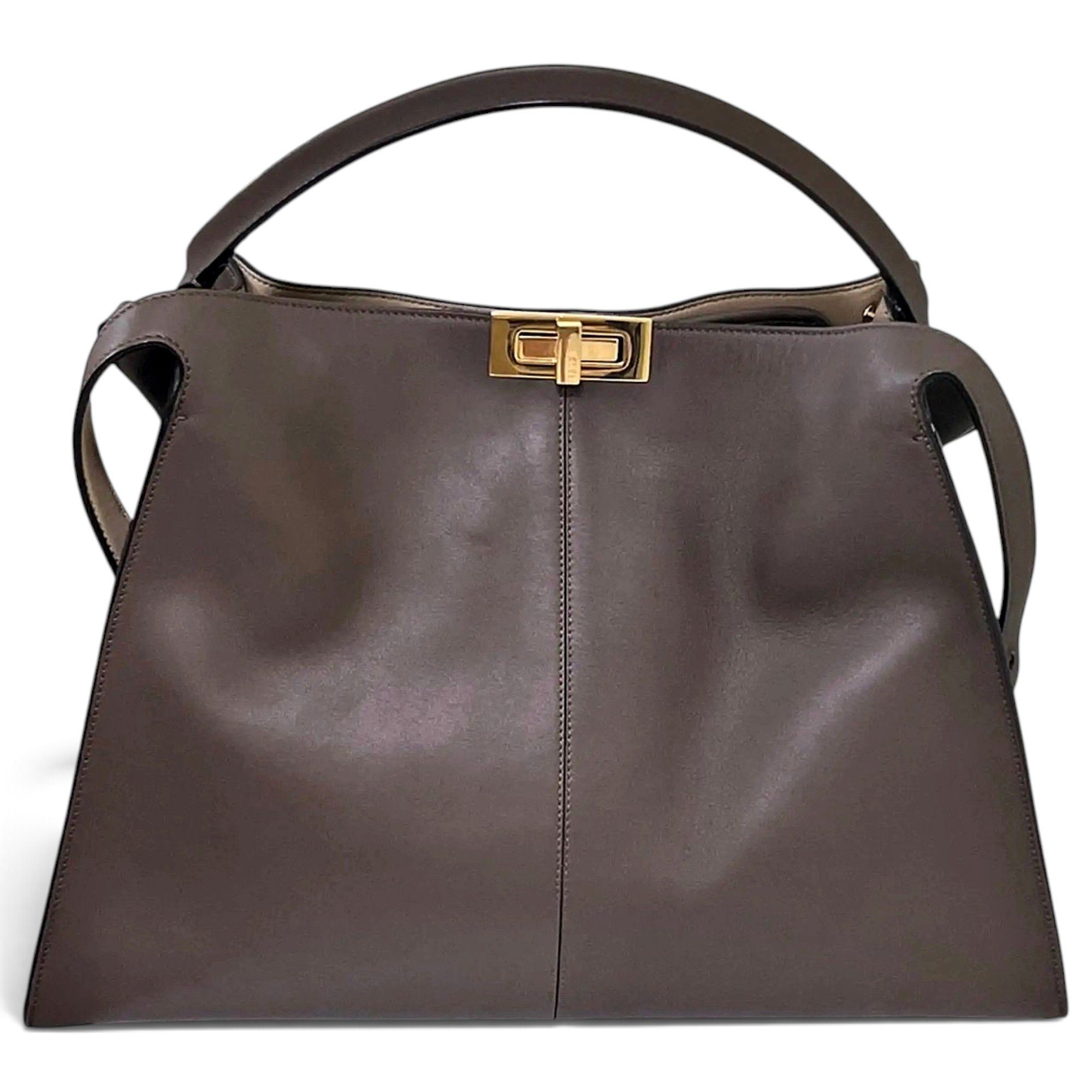 Peekaboo leather handbag