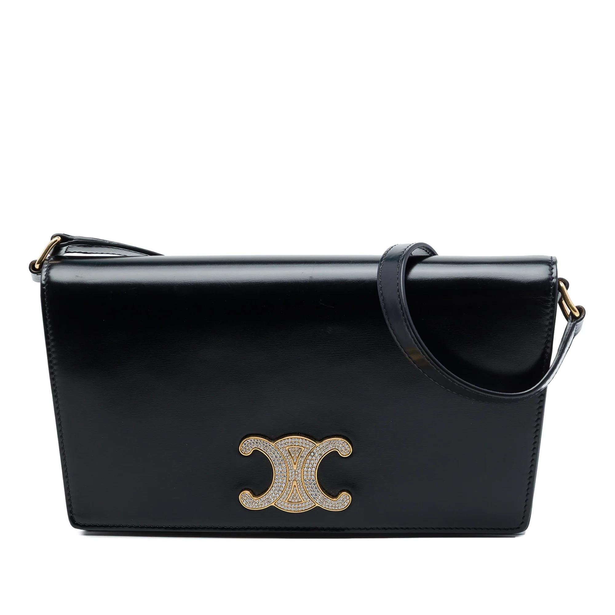 Triomphe pony-style calfskin handbag