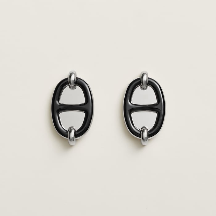 Noir Mini Maillon Earrings