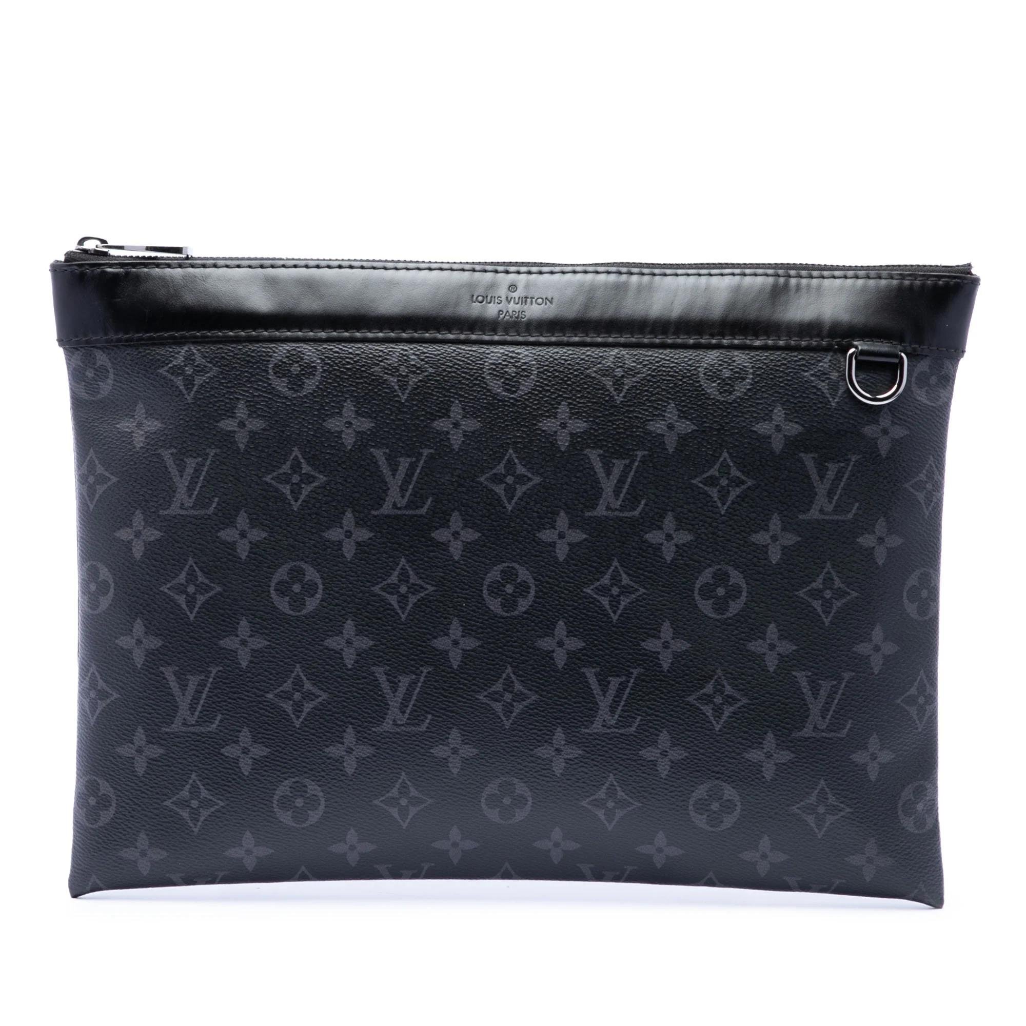Leather clutch bag