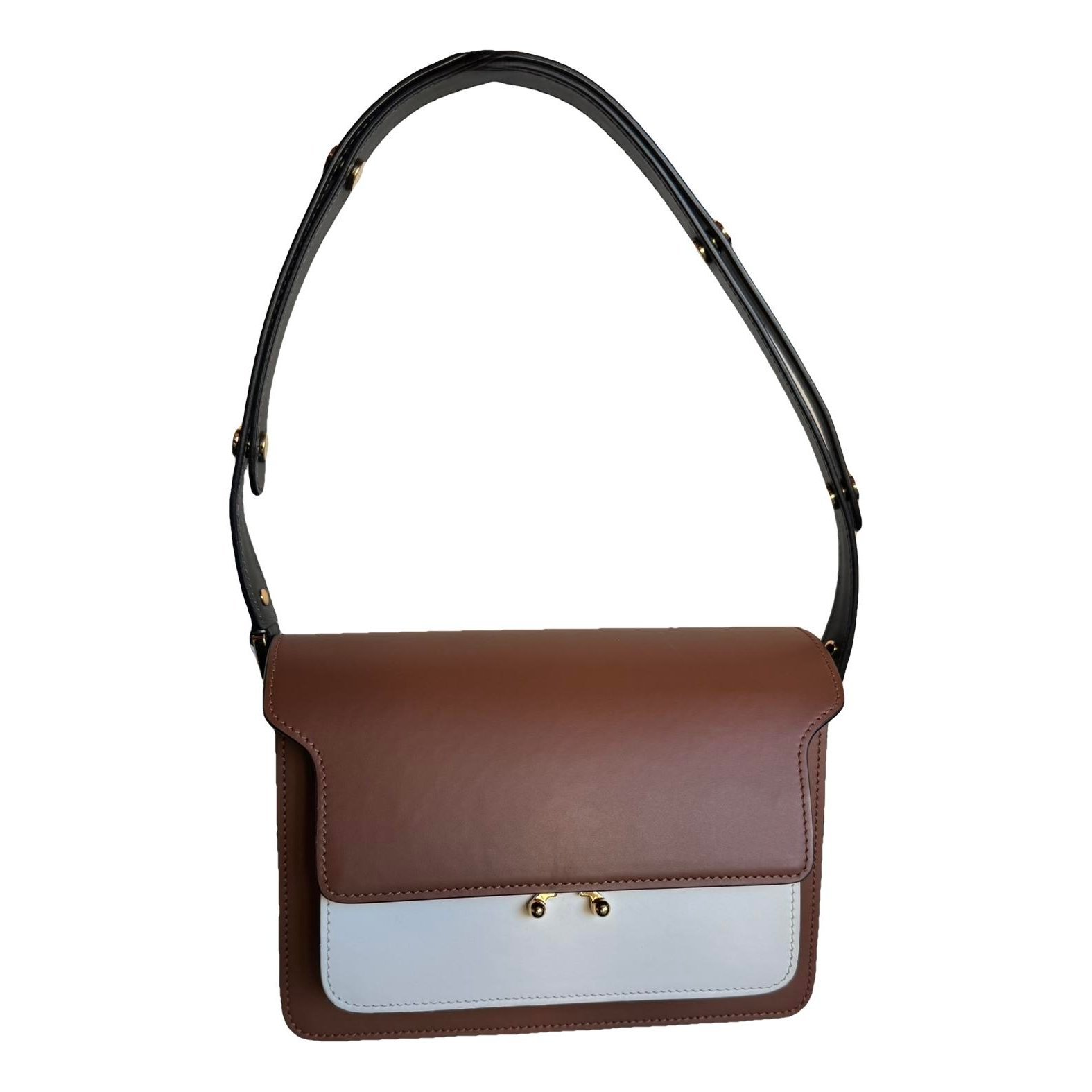 Marni Trunk leather crossbody bag