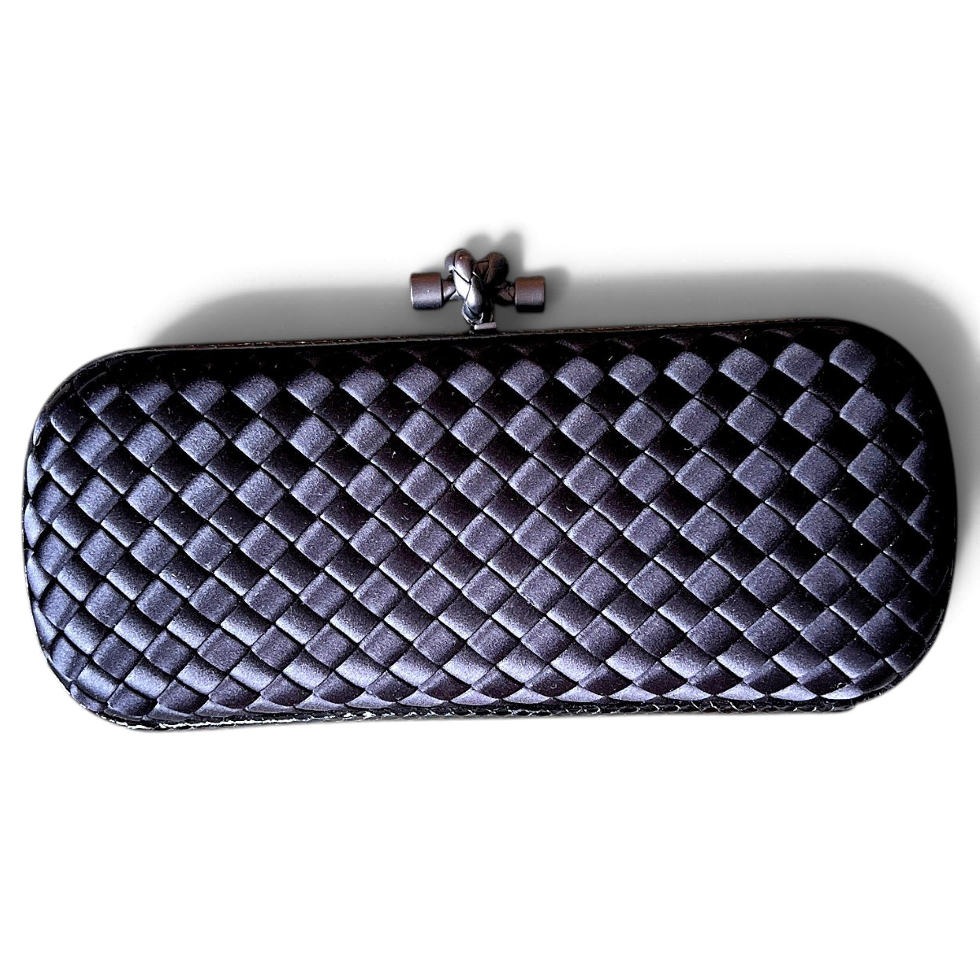Pochette Knot silk clutch bag