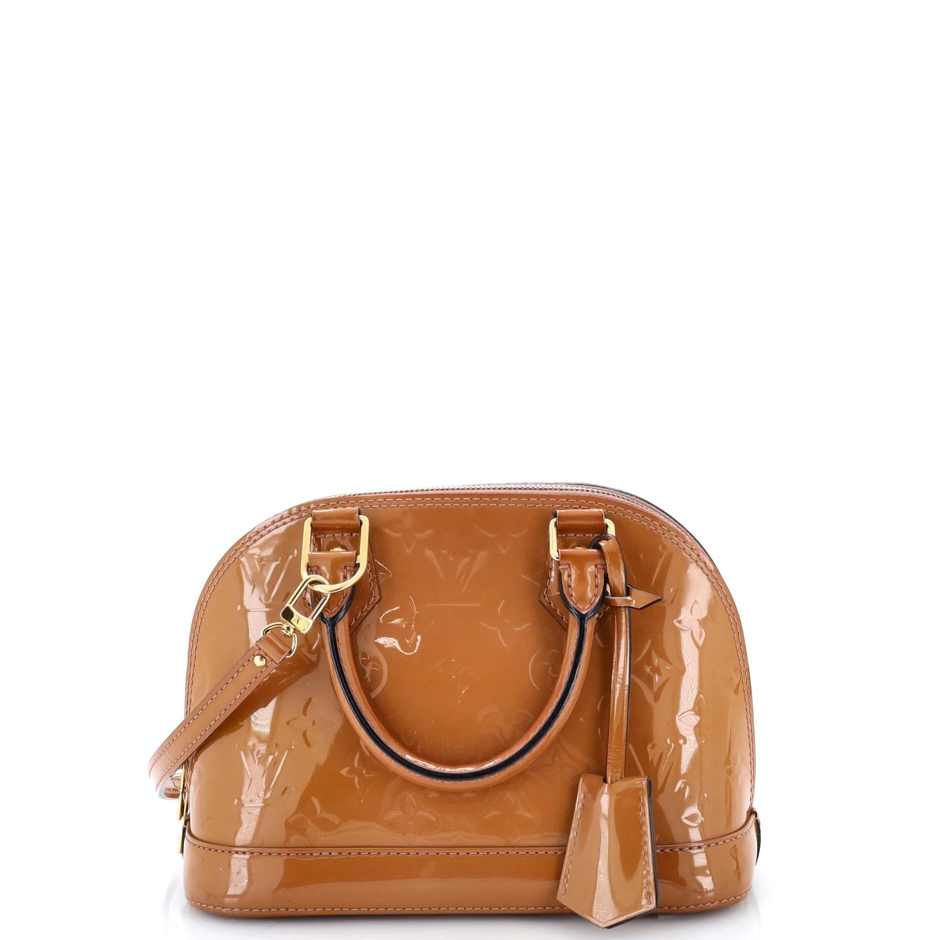 Patent leather handbag