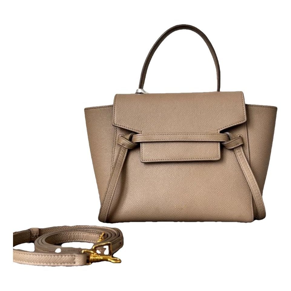 Belt leather handbag