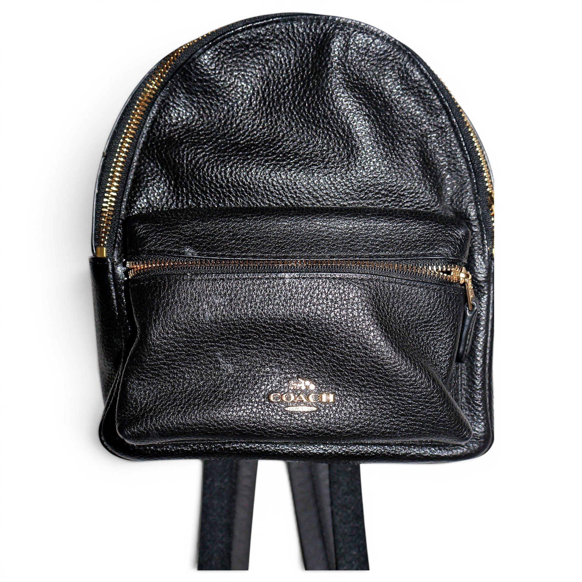 Campus leather backpack