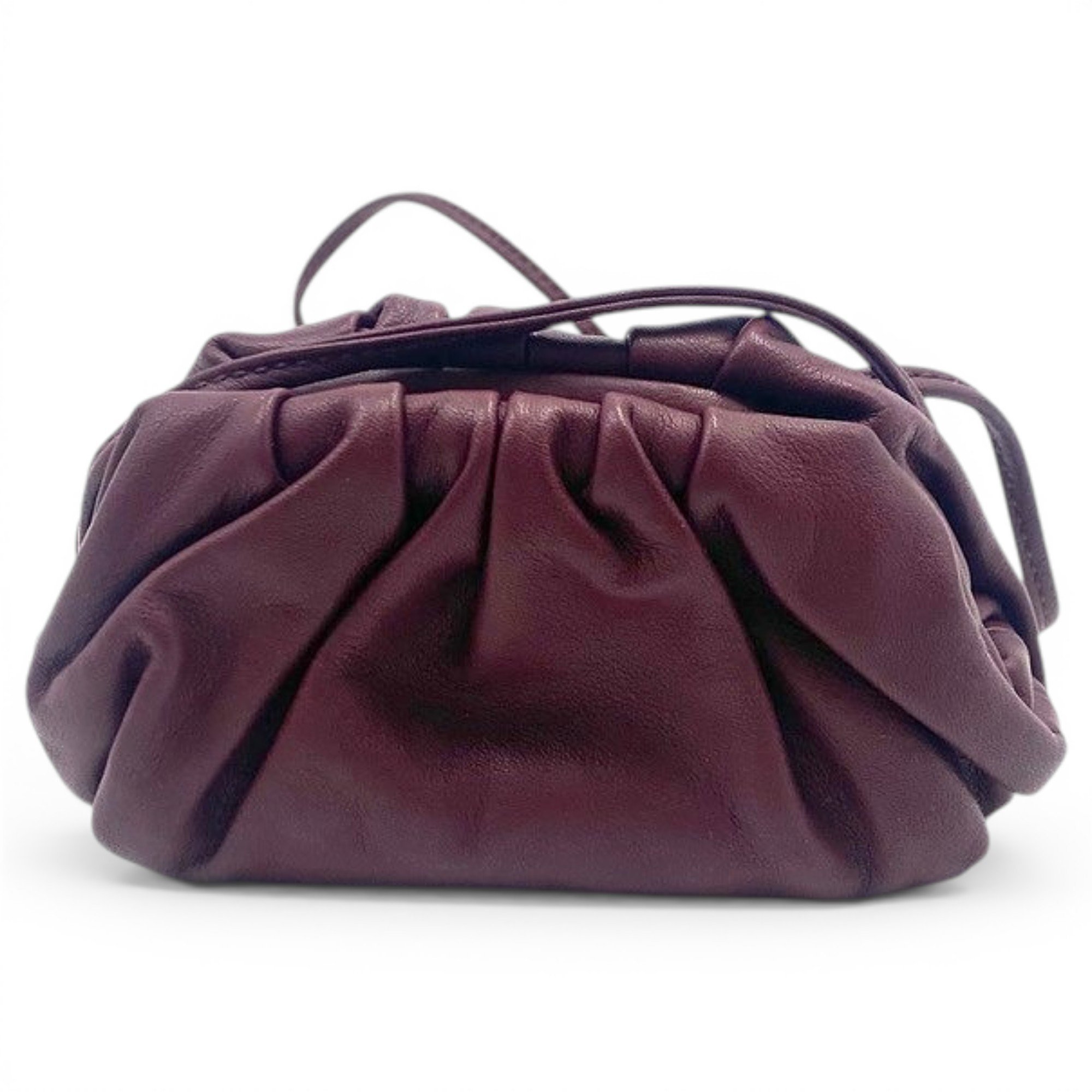 Pouch leather handbag