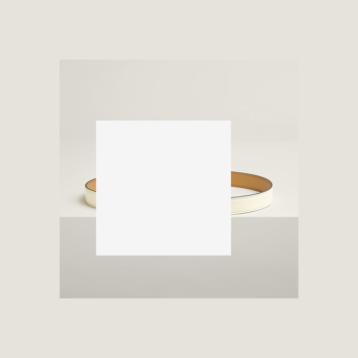 H Email Coeur Belt Buckle & Reversible Leather Strap 24 MM