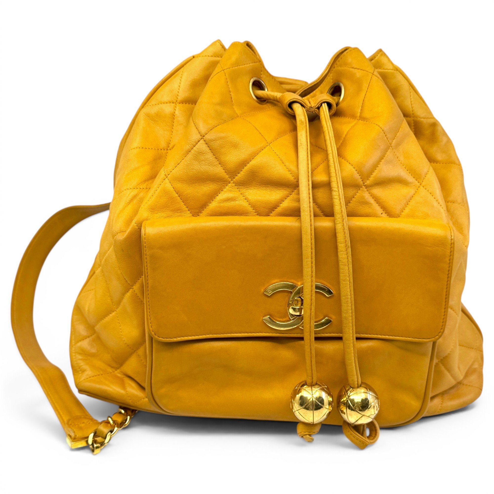 Leather backpack