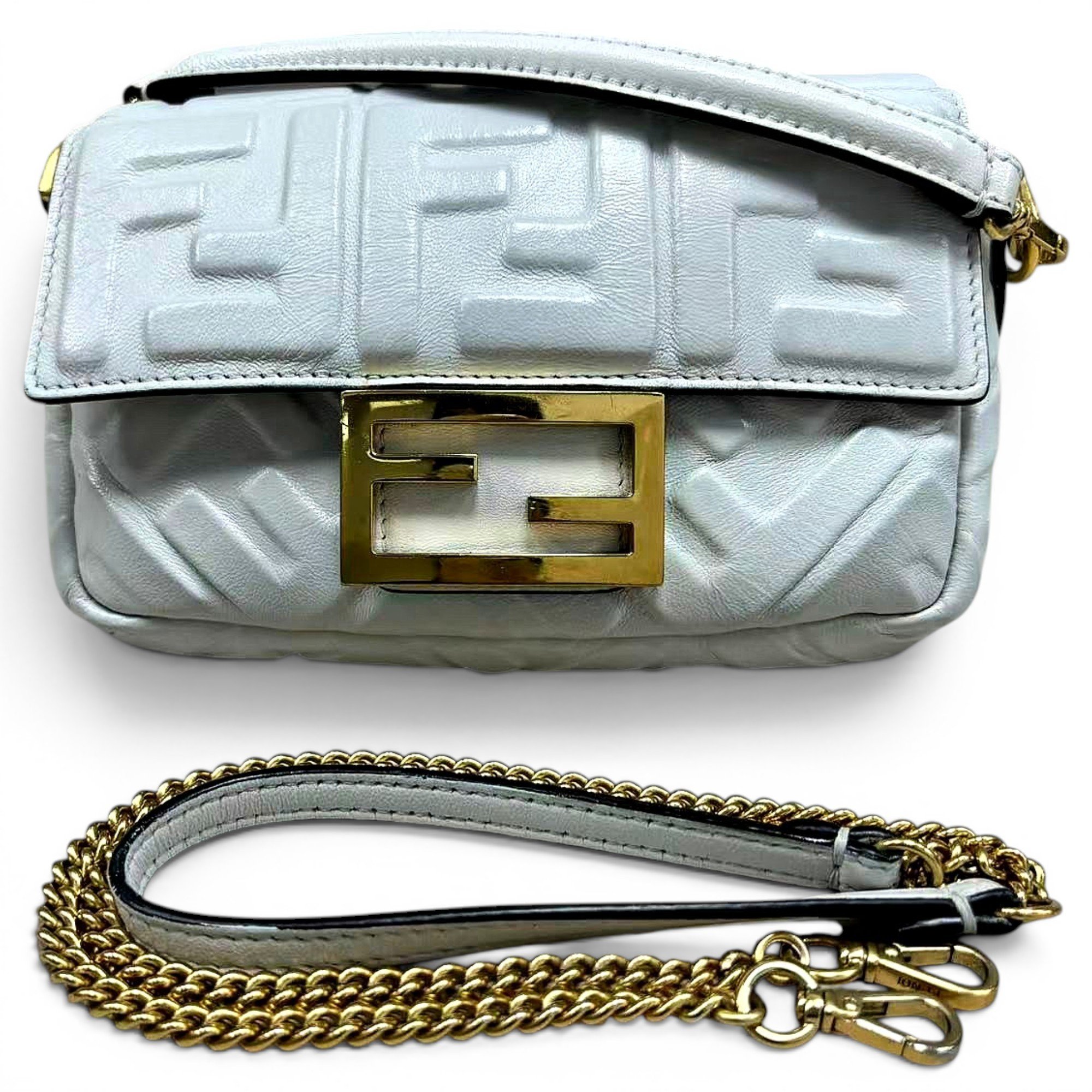 Baguette leather handbag