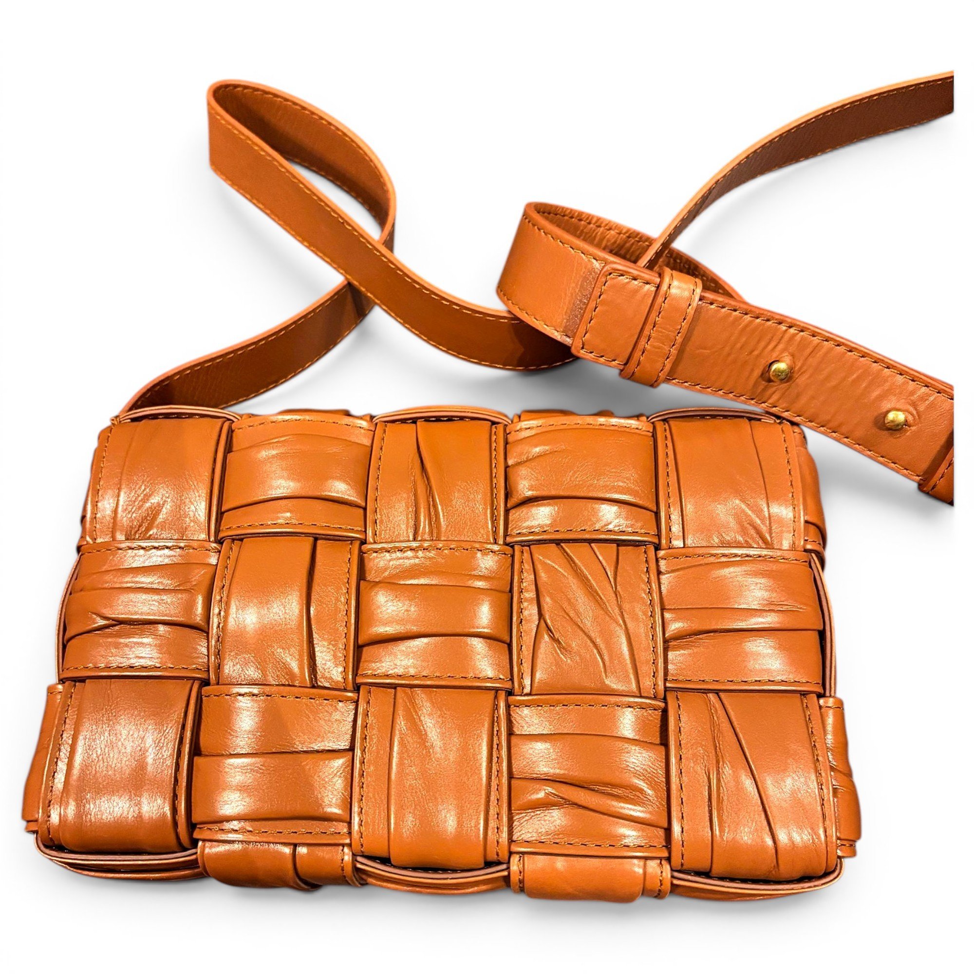 Cassette Padded leather crossbody bag