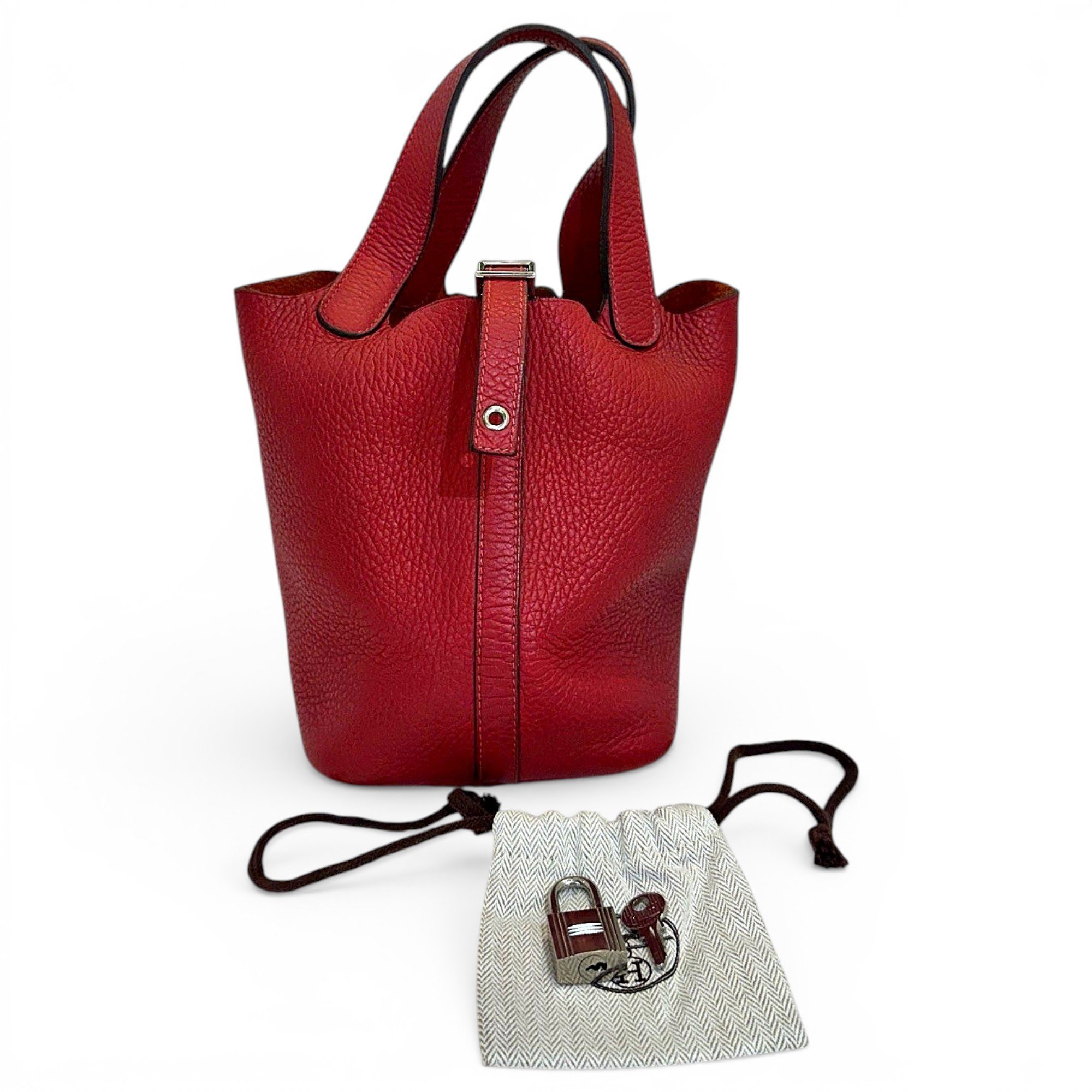 Picotin leather handbag