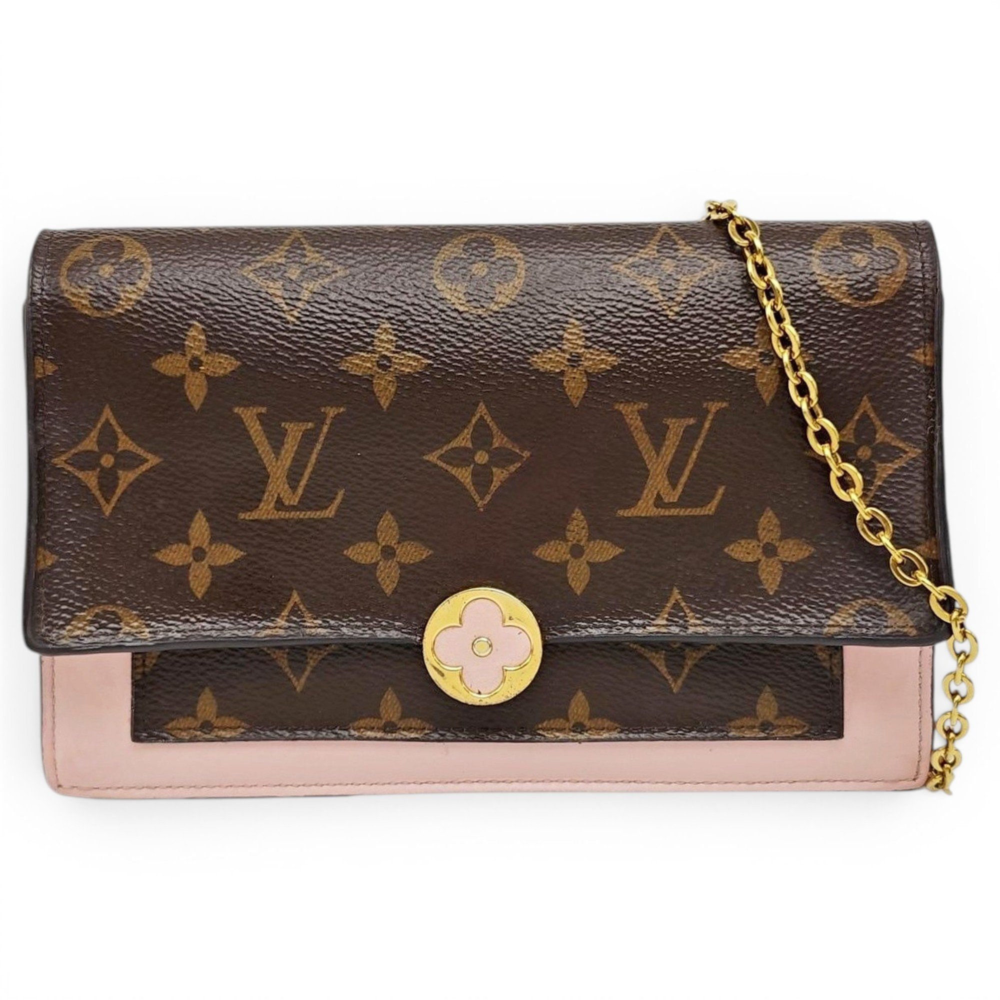 Chaîne Flore leather handbag