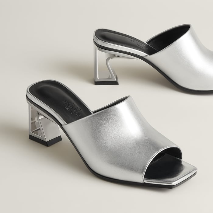 Gris Argenté Kylie 60 Mule