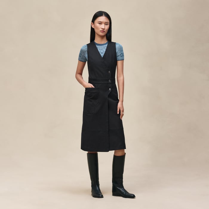Noir Wraparound Dress