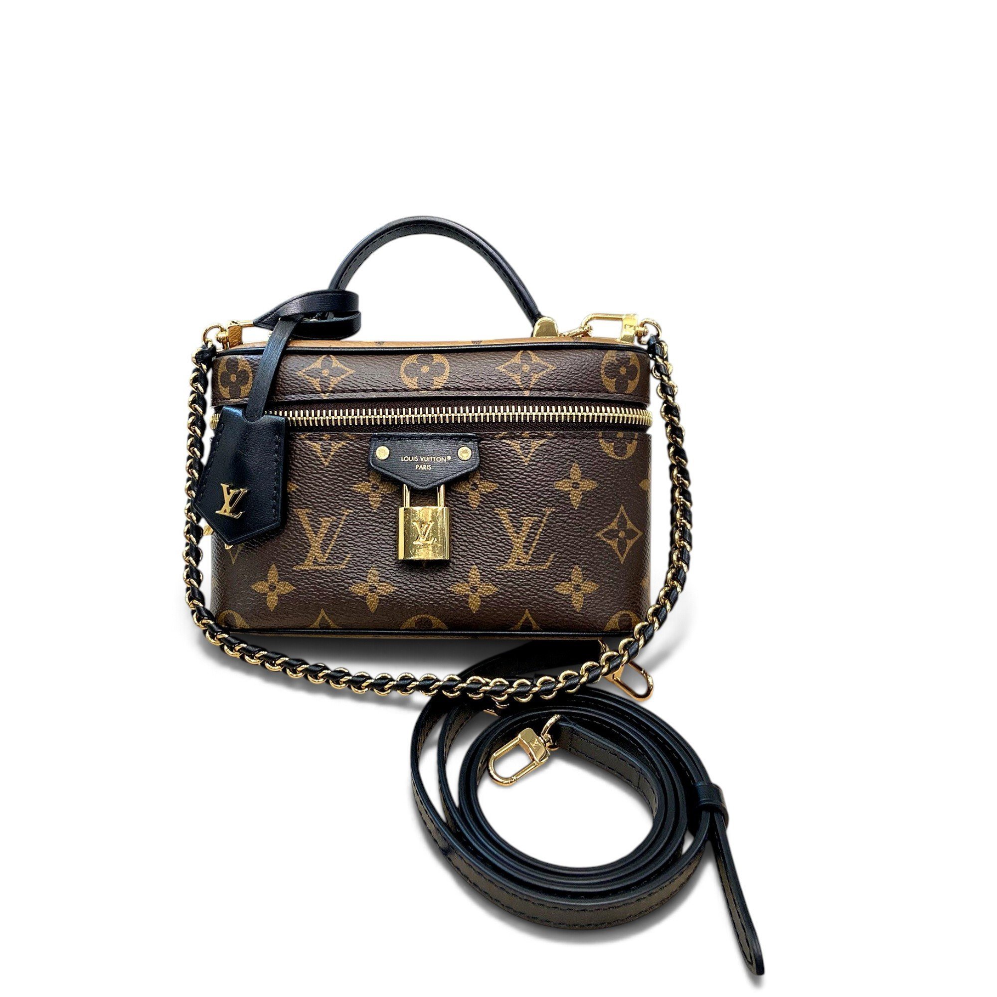 Vanity leather handbag