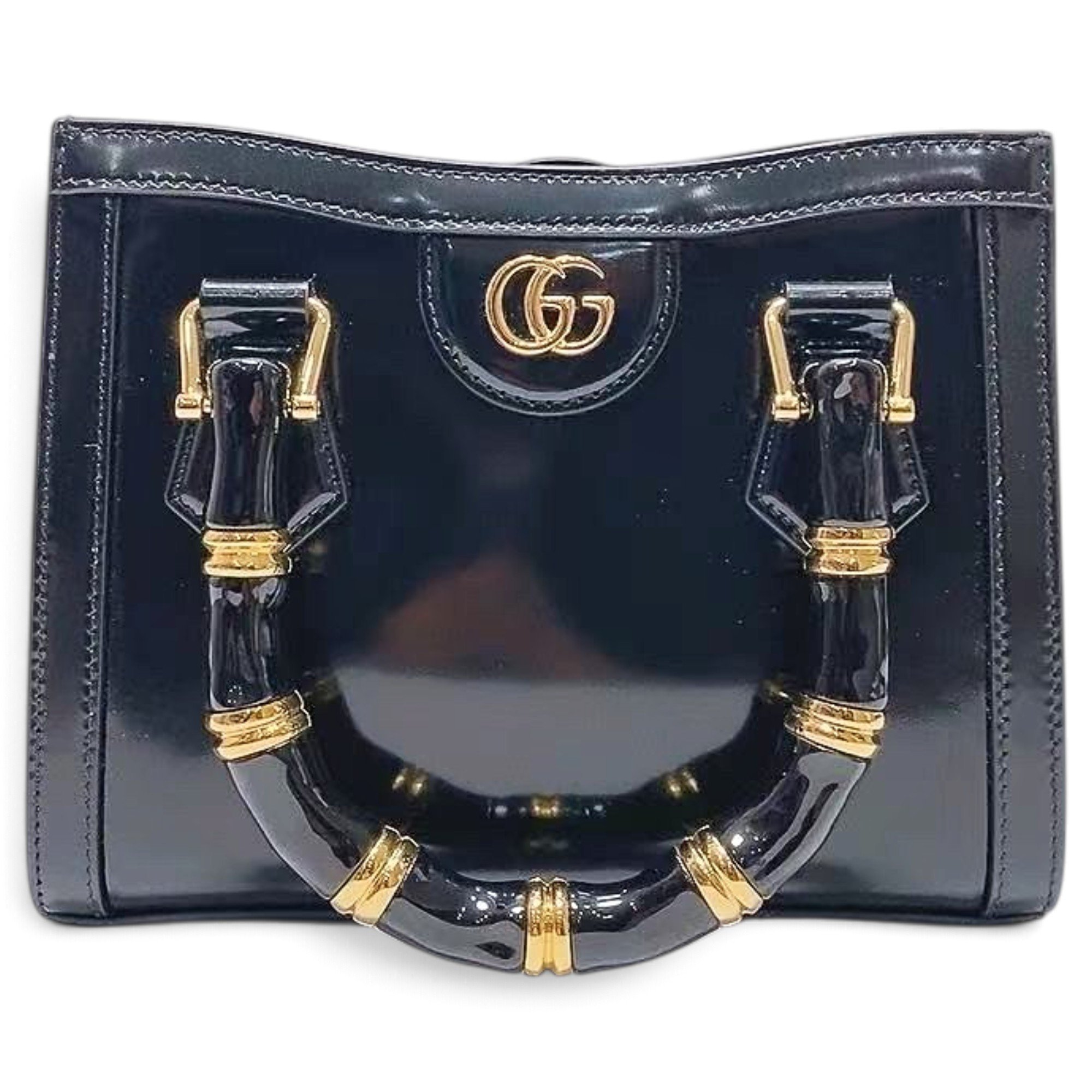 Diana Bamboo leather handbag