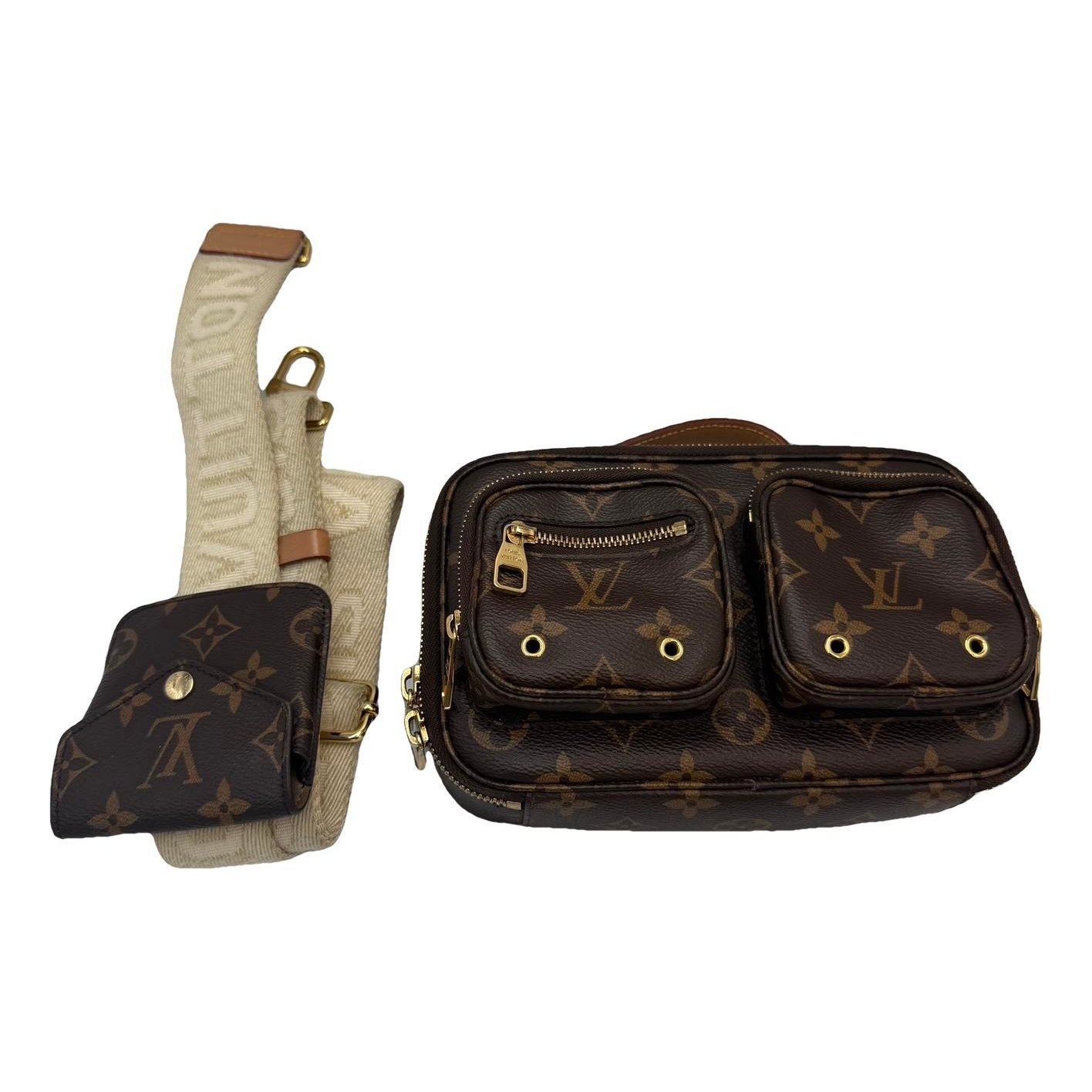 Croisé Utility leather handbag
