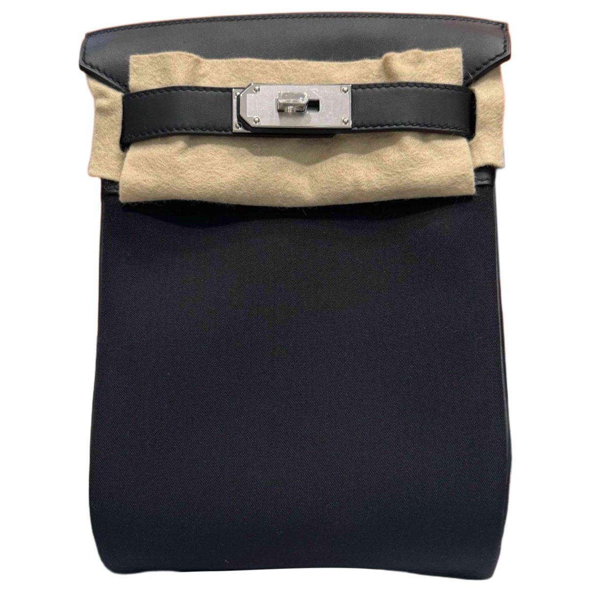 Hermes Black Swift Leather Handbag