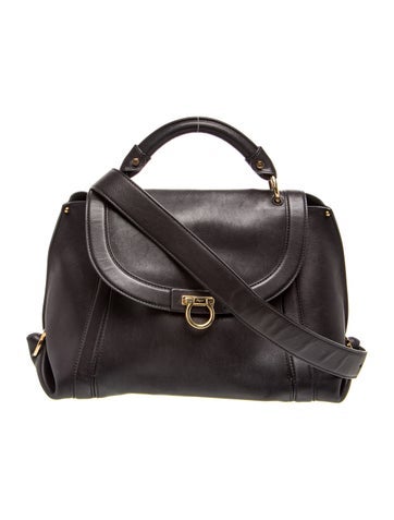 Leather Top Handle Bag