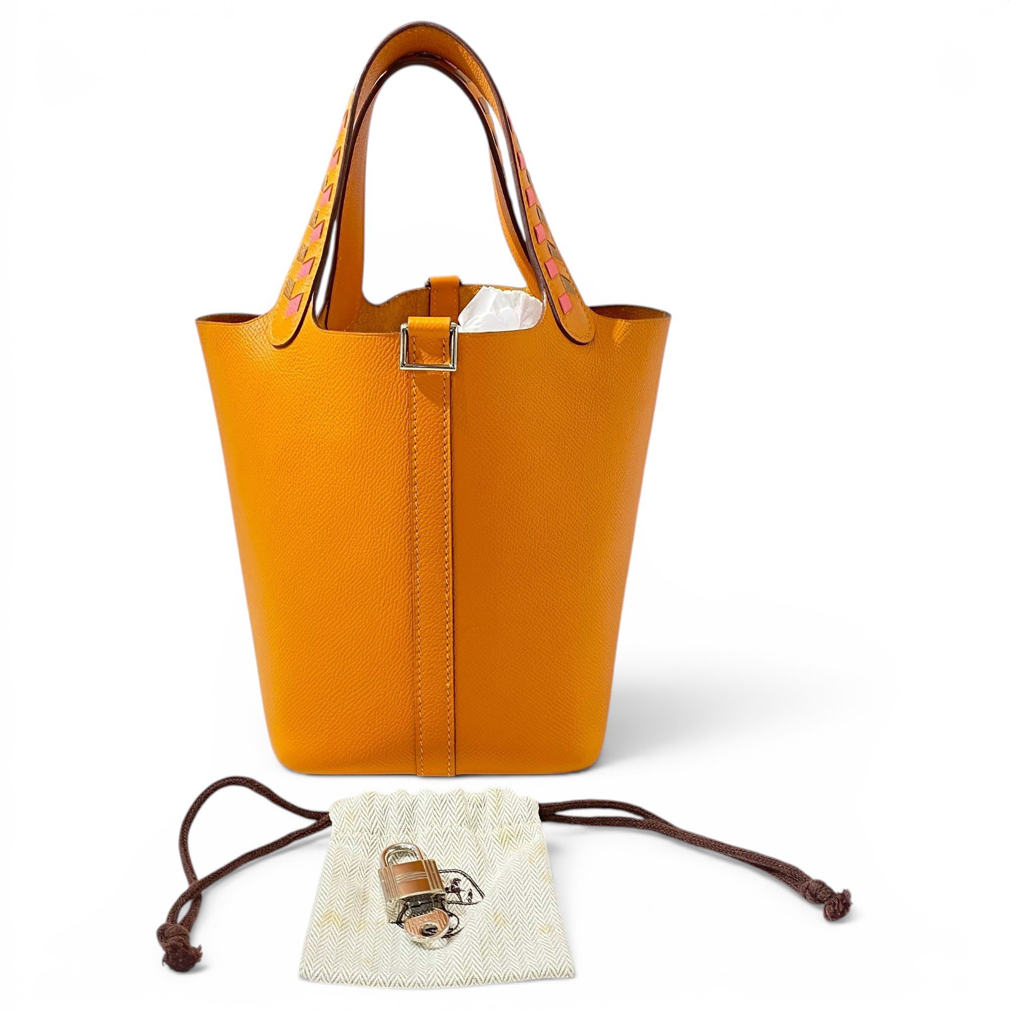 Picotin leather handbag