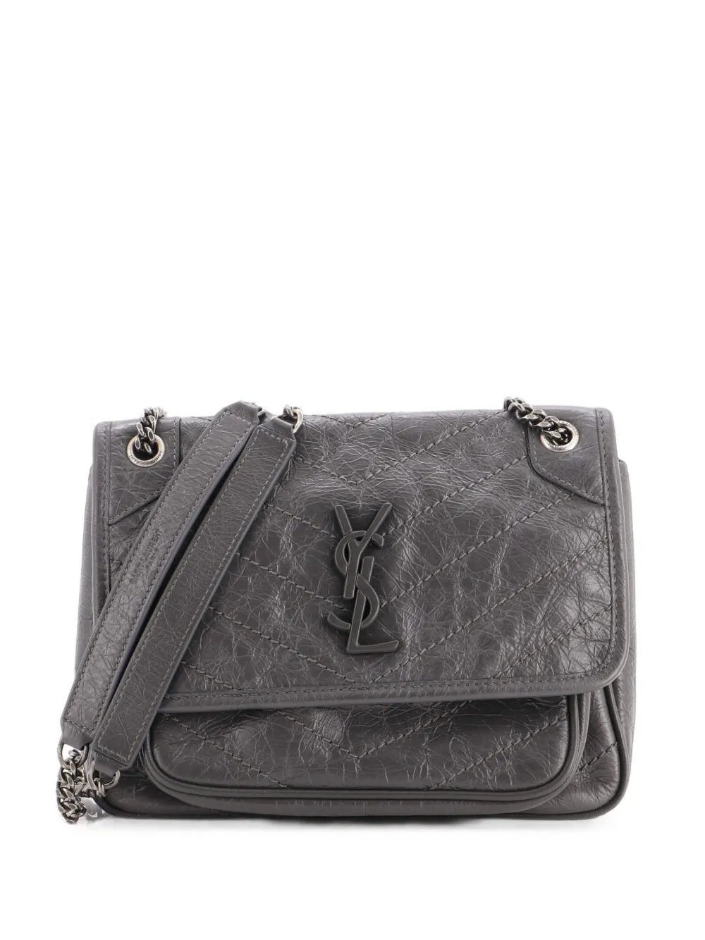 Niki Chain Flap Bag Matelasse Chevron Leather Baby shoulder bag