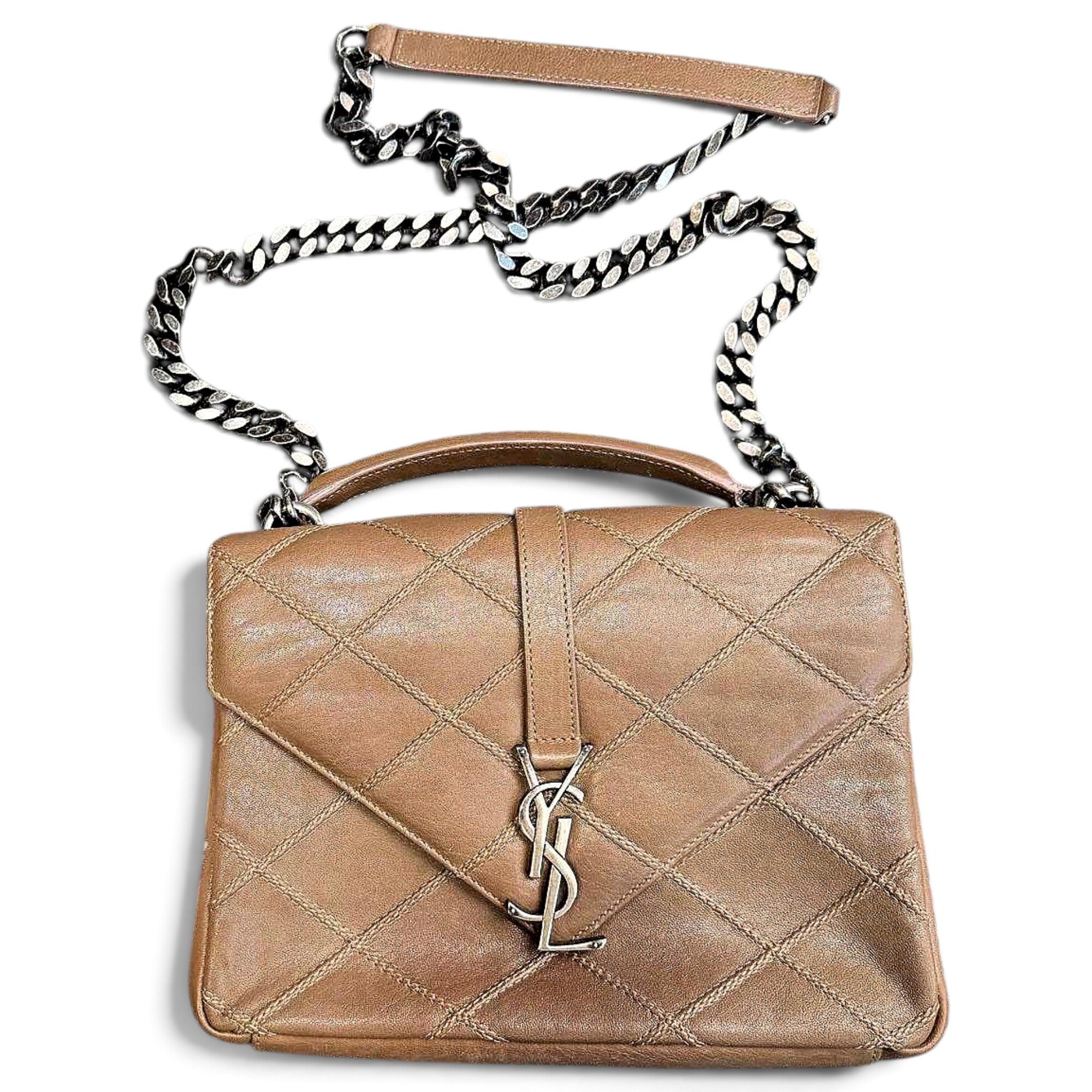 Collége monogramme leather handbag