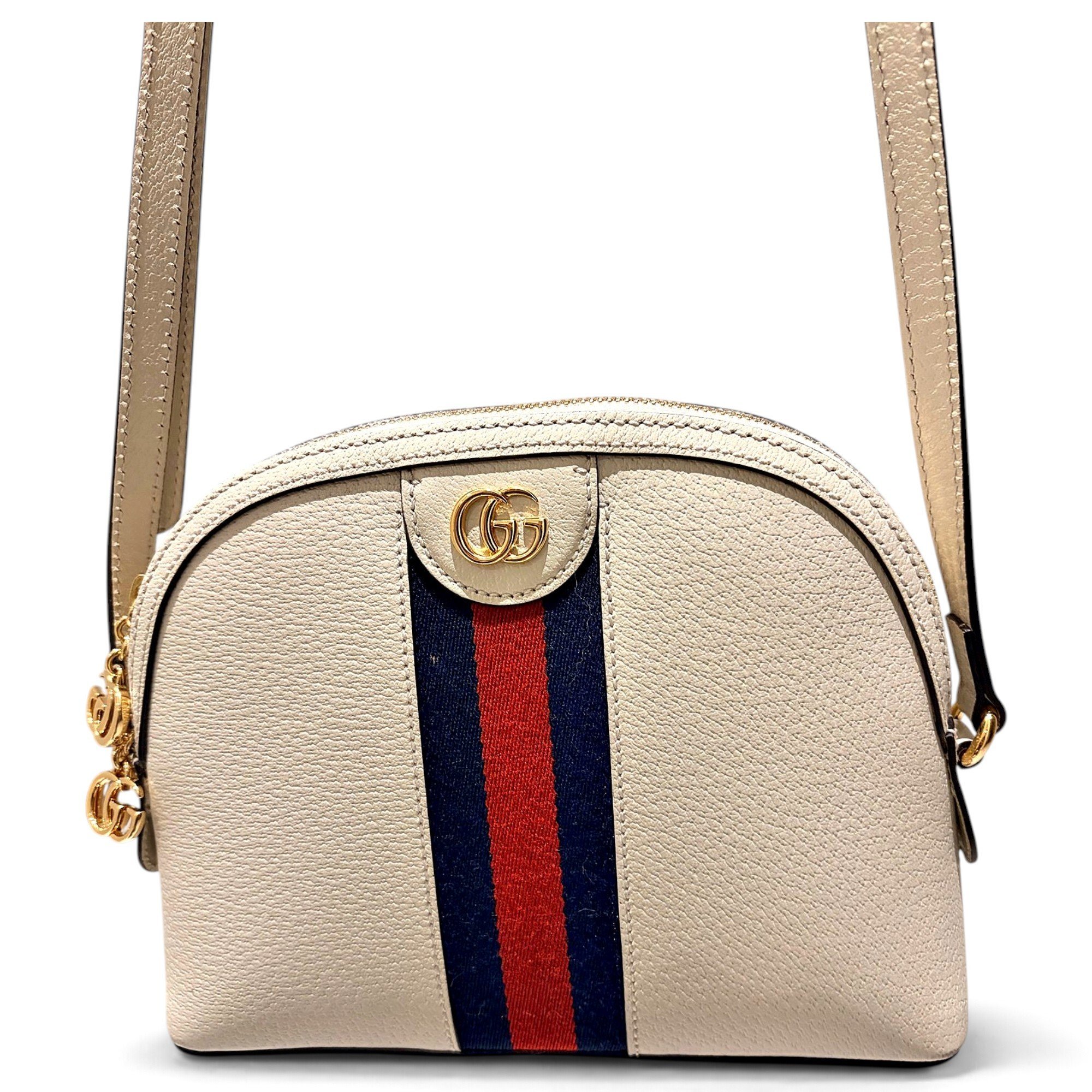 Ophidia Dome leather crossbody bag