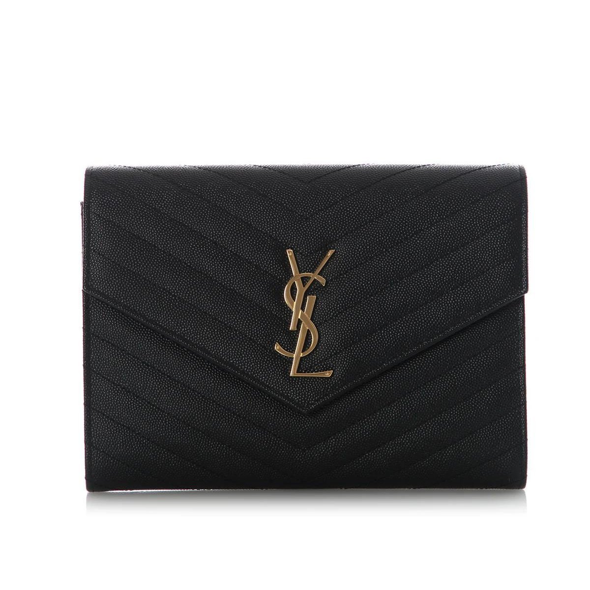 Leather clutch bag
