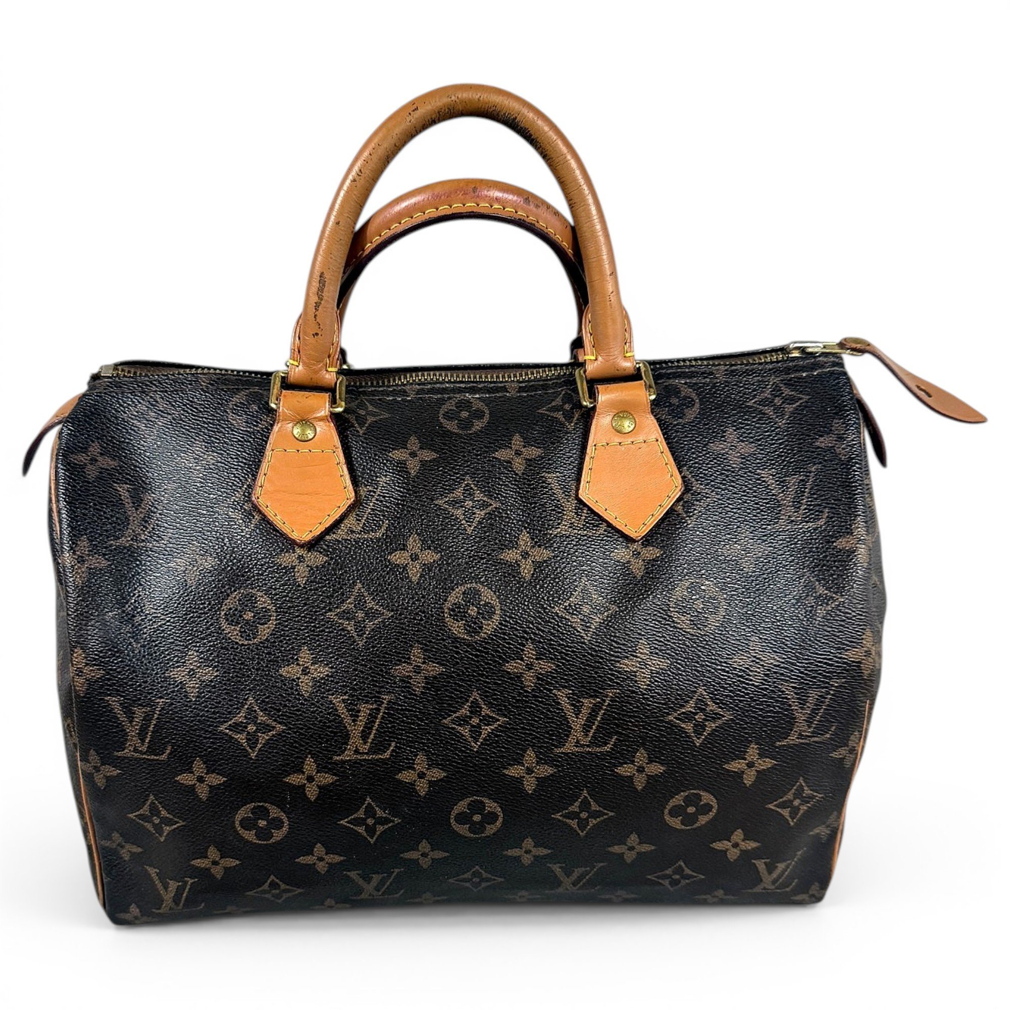 Speedy leather handbag