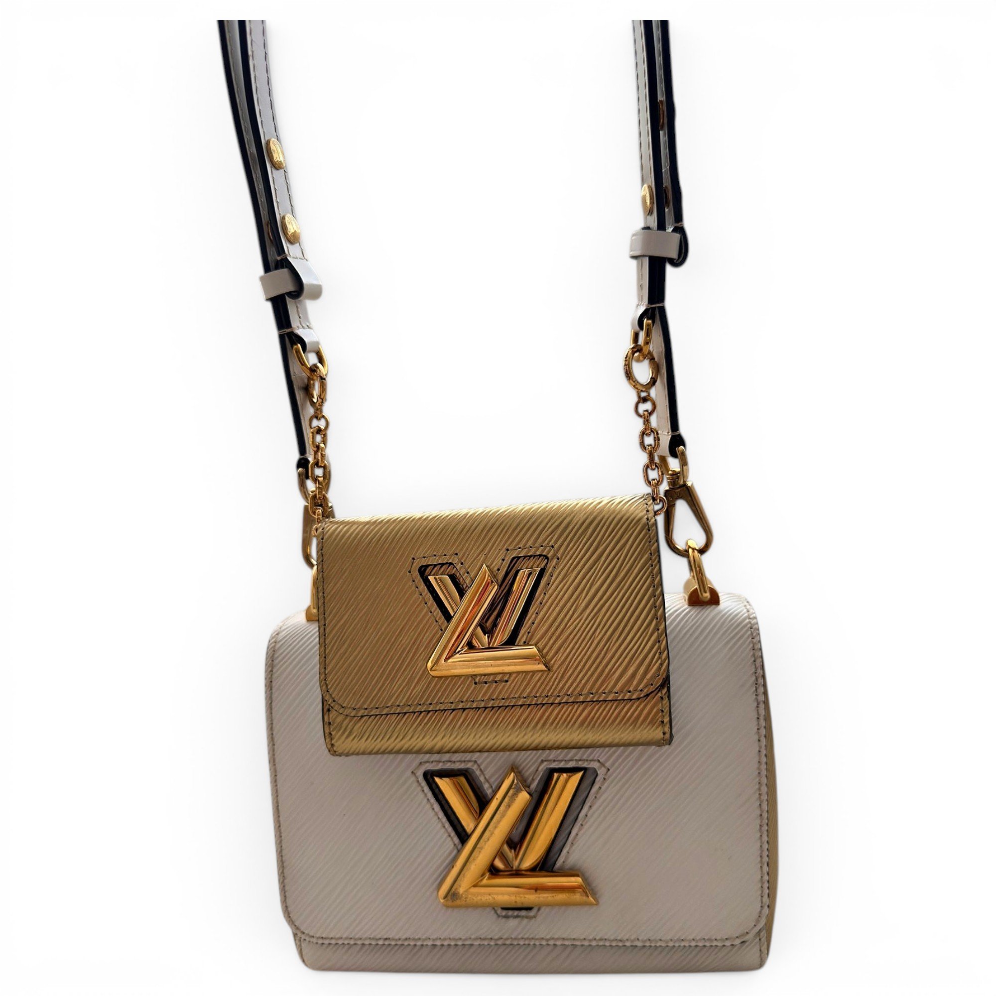 Twist leather handbag