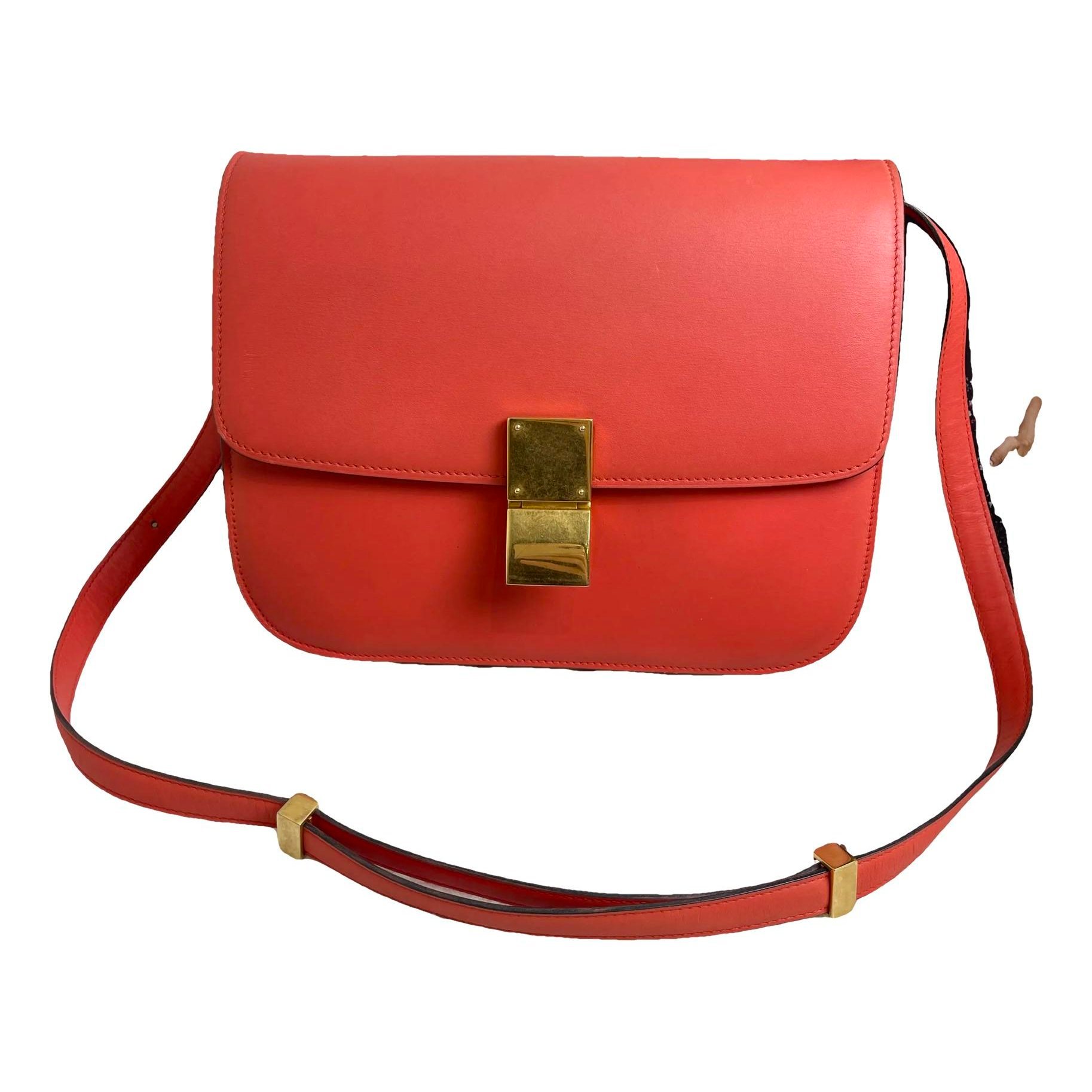 Classic leather crossbody bag