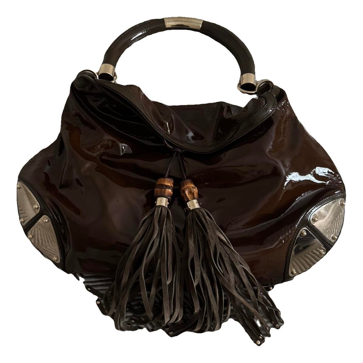 Indy patent leather handbag