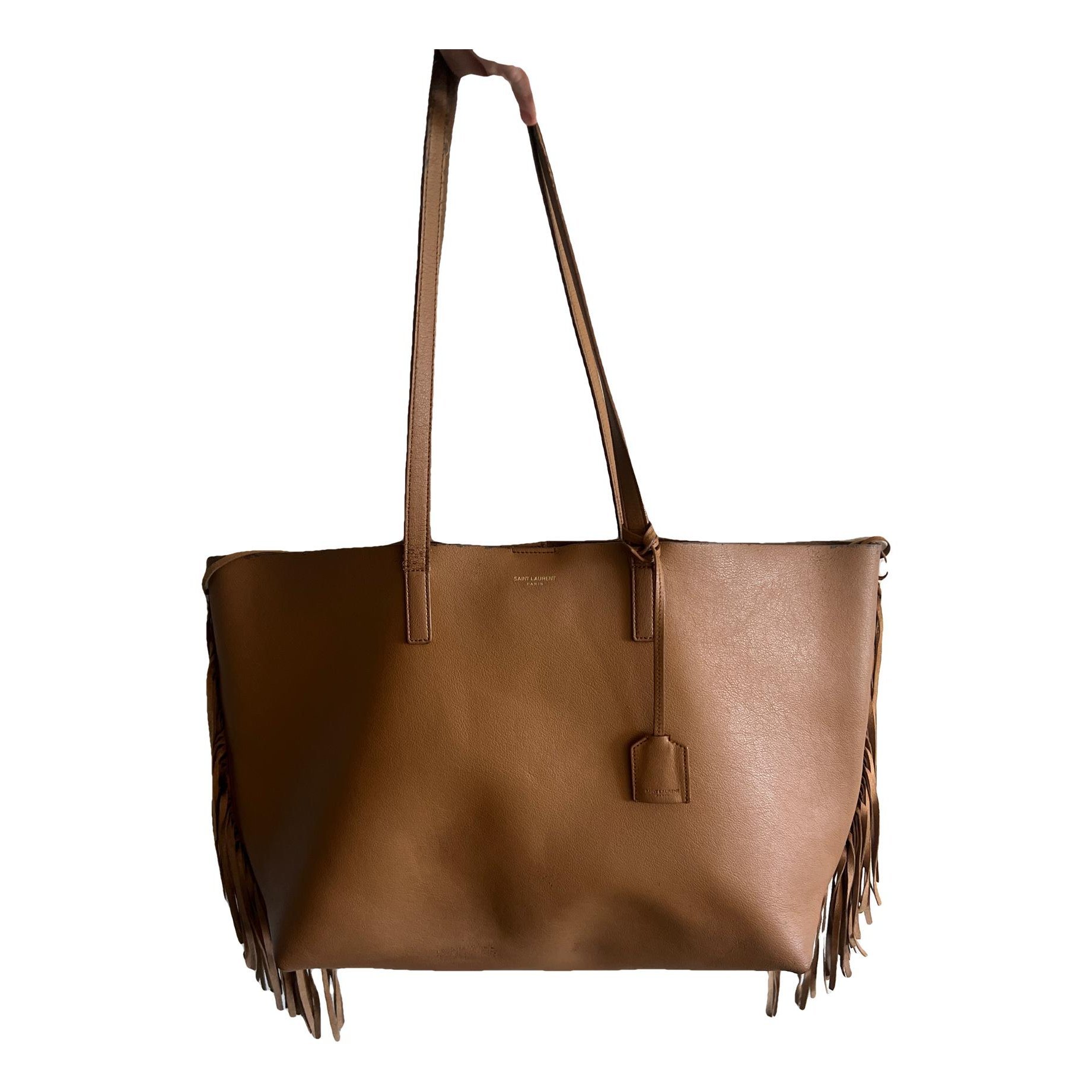 Shopping leather tote