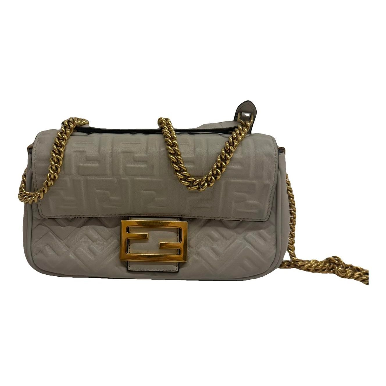 Baguette Chain Midi leather handbag
