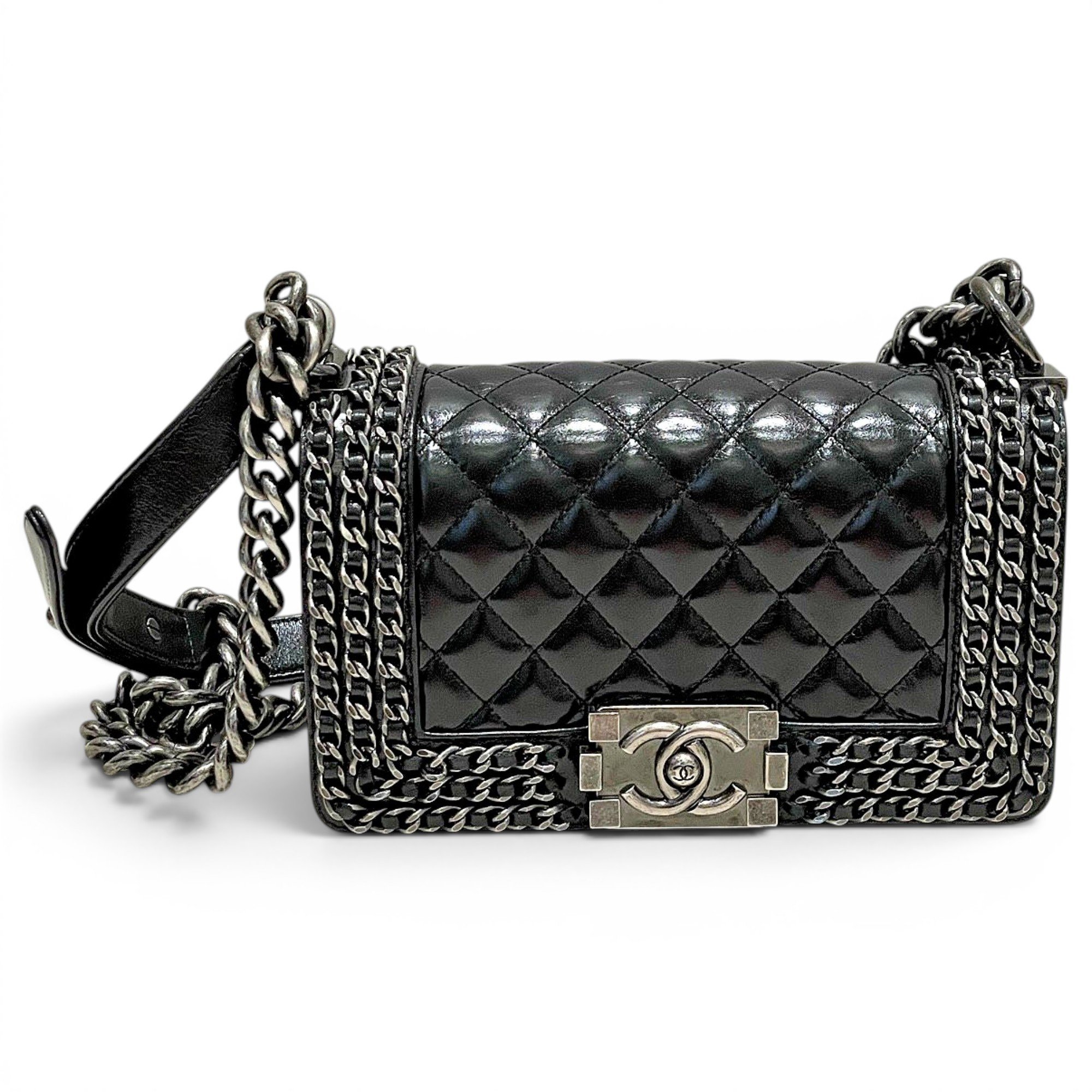 Boy leather crossbody bag