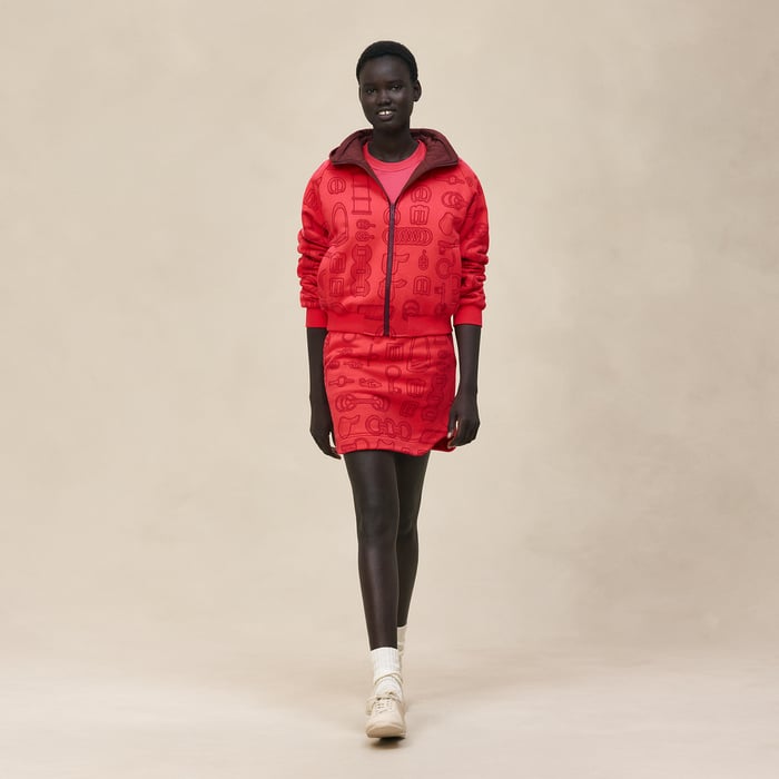 Rose Pivoine "Cahier Du Colporteur" Reversible Jacket
