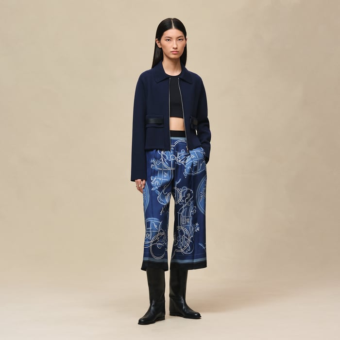 Bleu Outremer Jacket With Pockets