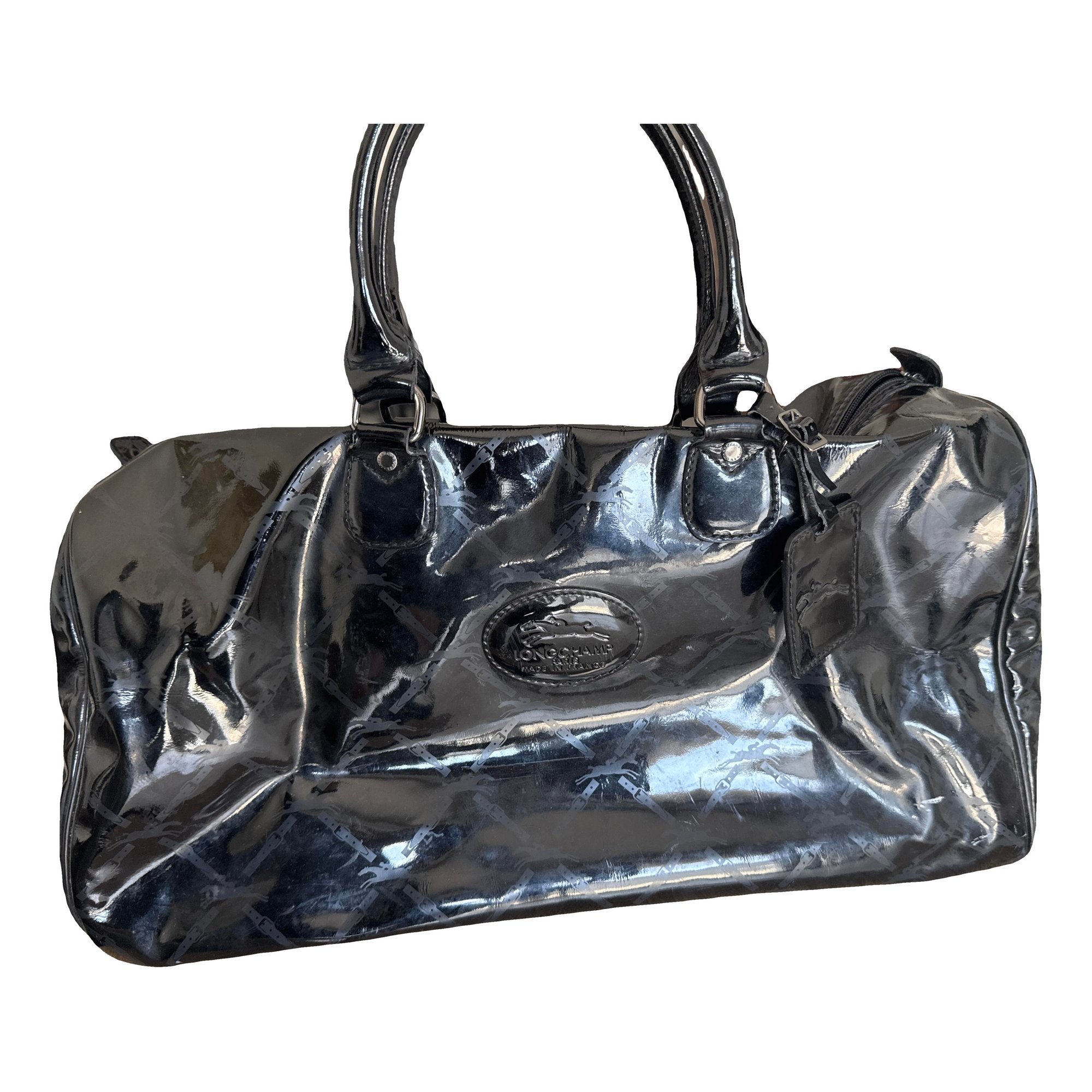 Patent leather handbag