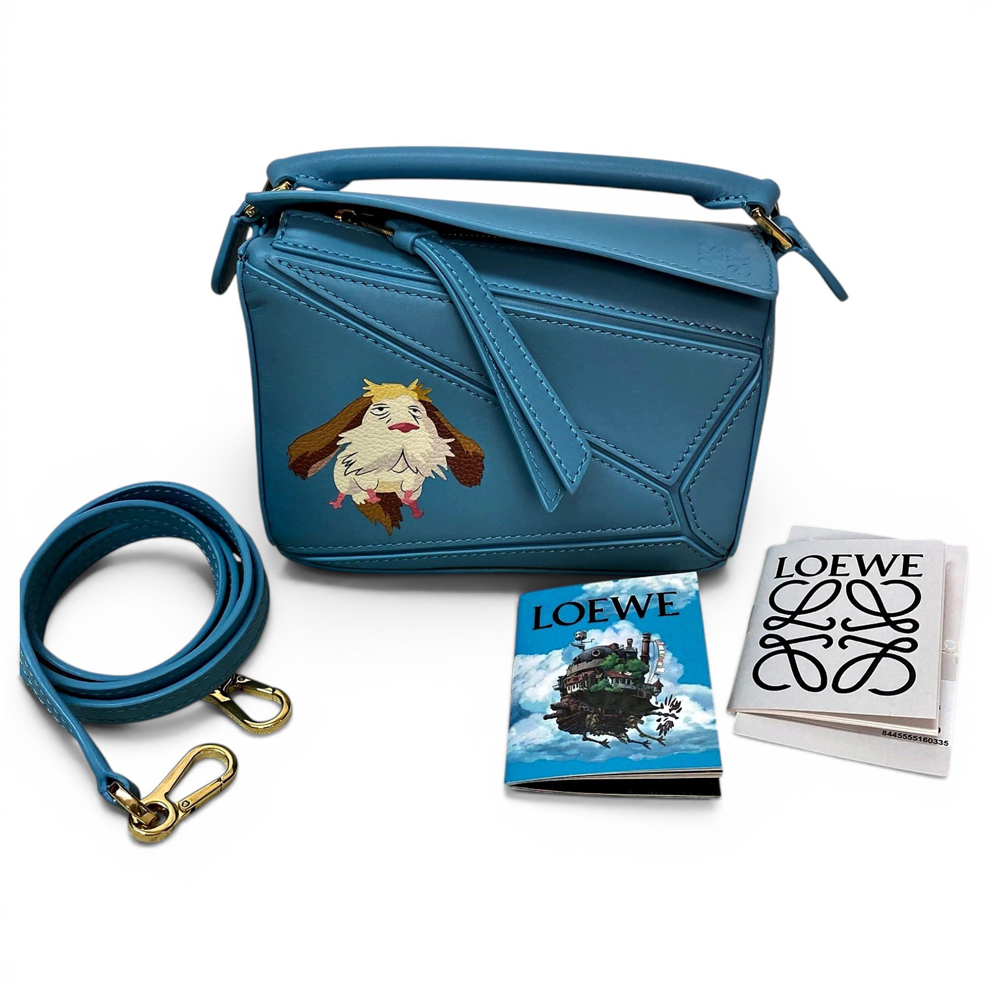 Puzzle leather handbag
