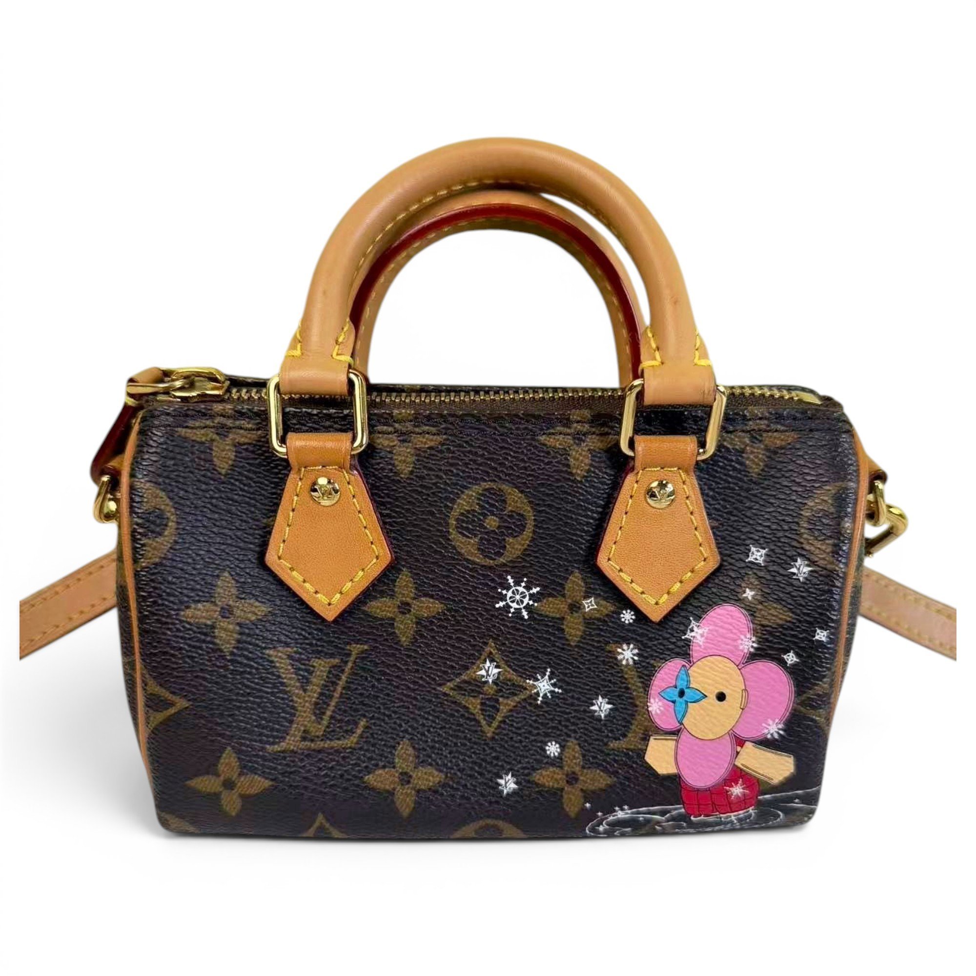 Louis Vuitton Nano Speedy / Mini HL cloth crossbody bag